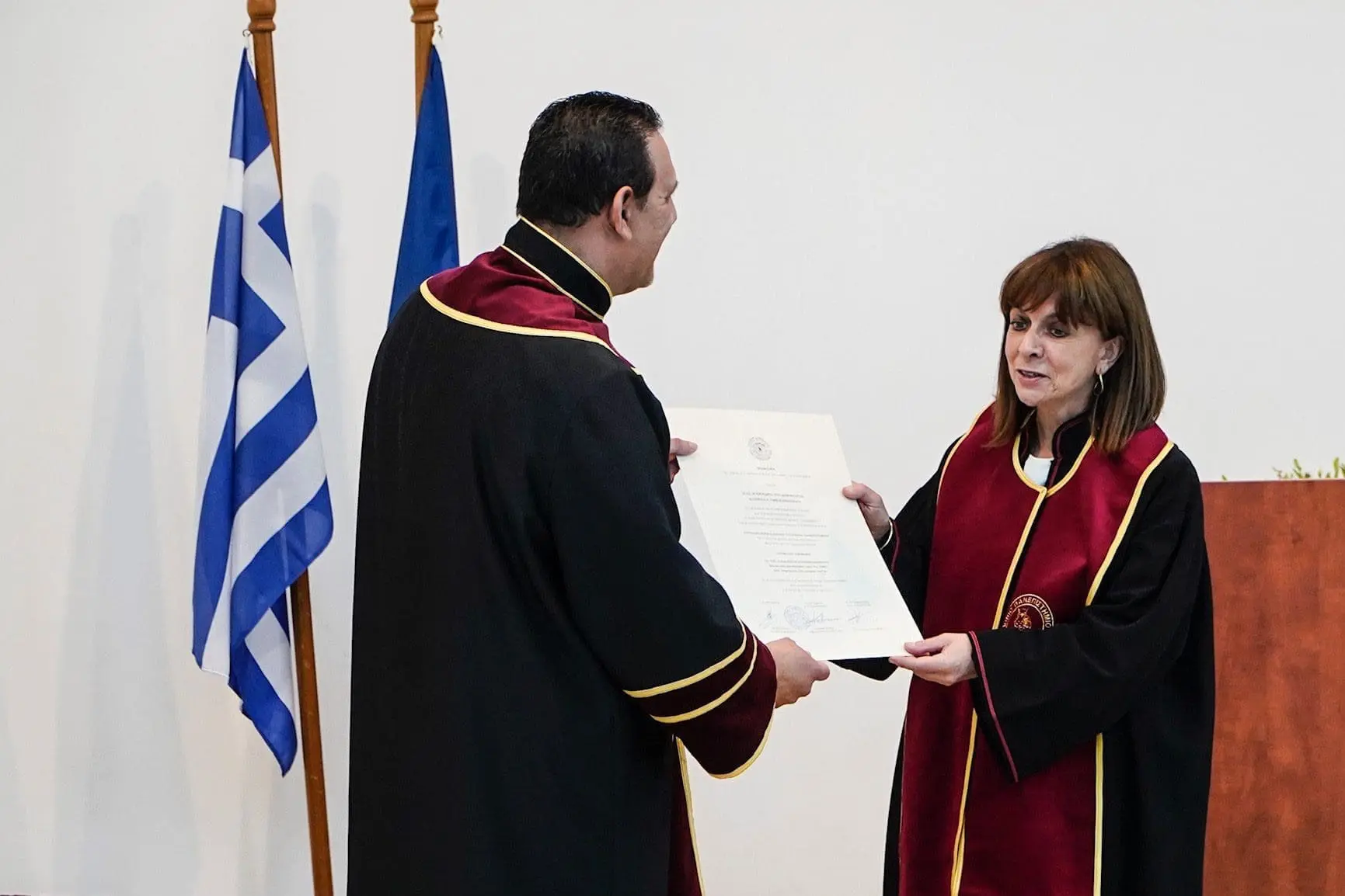 Αναγόρευση της Προέδρου της Δημοκρατίας σε Επίτιμη Διδάκτορα του Τμήματος Περιβάλλοντος του Ιονίου Πανεπιστημίου 2