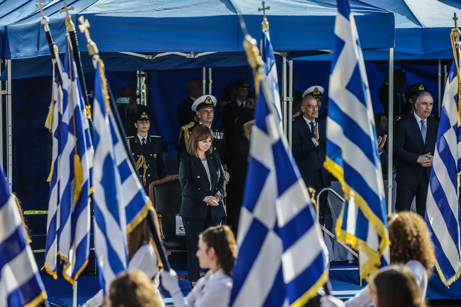 Δήλωση για την επέτειο της 28ης Οκτωβρίου 1940 μετά τη στρατιωτική παρέλαση 1