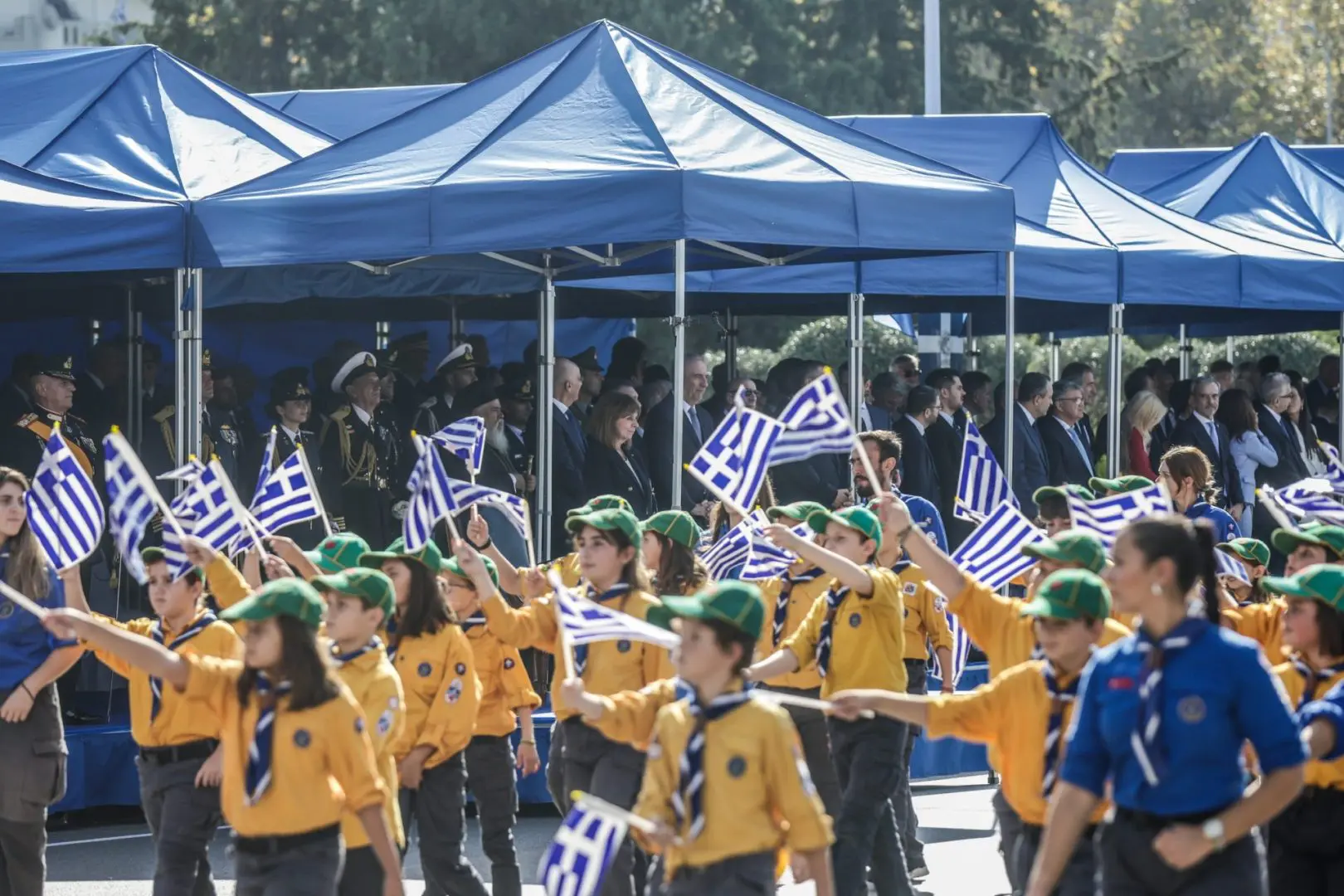 Δήλωση για την επέτειο της 28ης Οκτωβρίου 1940 μετά τη στρατιωτική παρέλαση 12