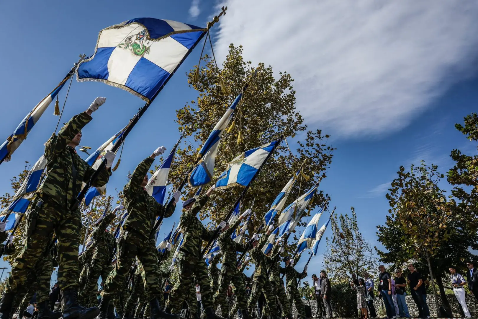 Δήλωση για την επέτειο της 28ης Οκτωβρίου 1940 μετά τη στρατιωτική παρέλαση 17