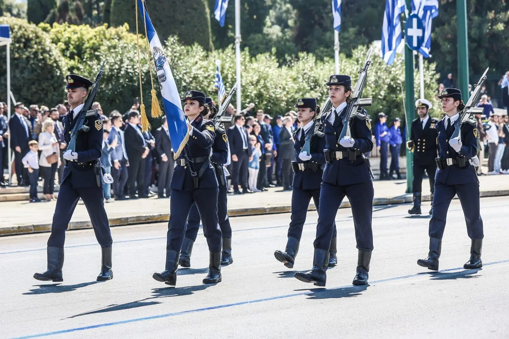 Δήλωση της Προέδρου της Δημοκρατίας Κατερίνας Σακελλαροπούλου μετά την παρέλαση για την Εθνική Επέτειο της 25ης Μαρτίου 1821 2