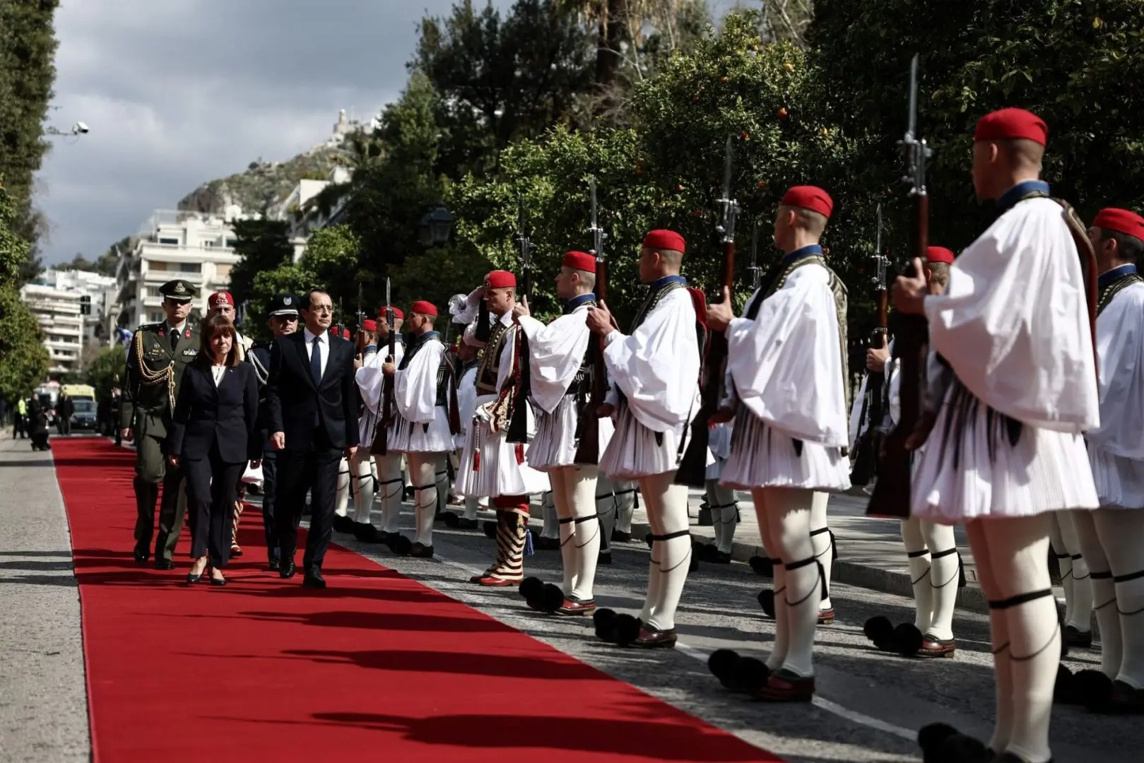 Δηλώσεις Κατερίνας Σακελλαροπούλου και Νίκου Χριστοδουλίδη κατά τη συνάντησή τους στο Προεδρικό Μέγαρο 1