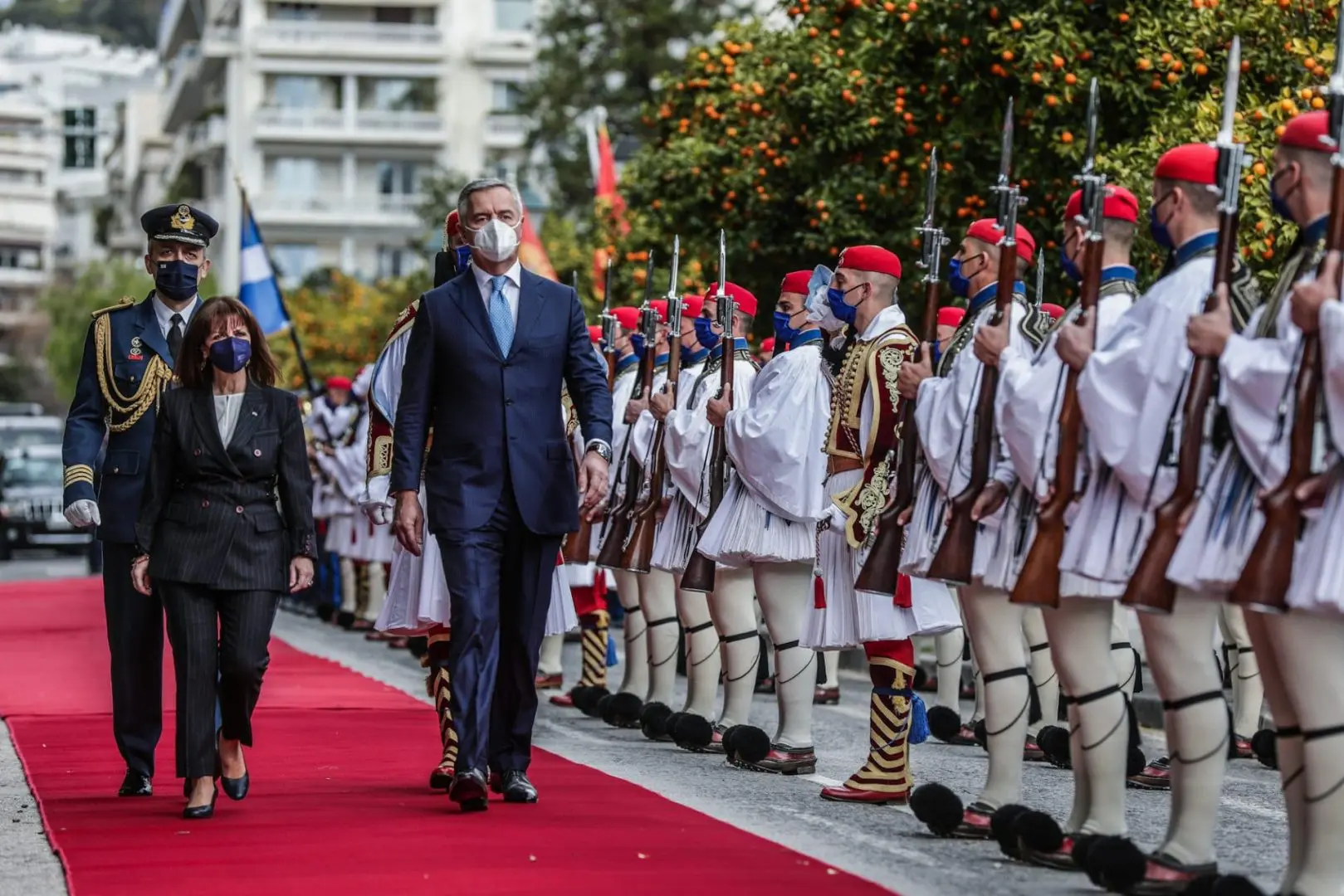 Δηλώσεις των Προέδρων της Ελληνικής Δημοκρατίας και του Μαυροβουνίου Κατερίνας Σακελλαροπούλου και Milo Dukanovic 1