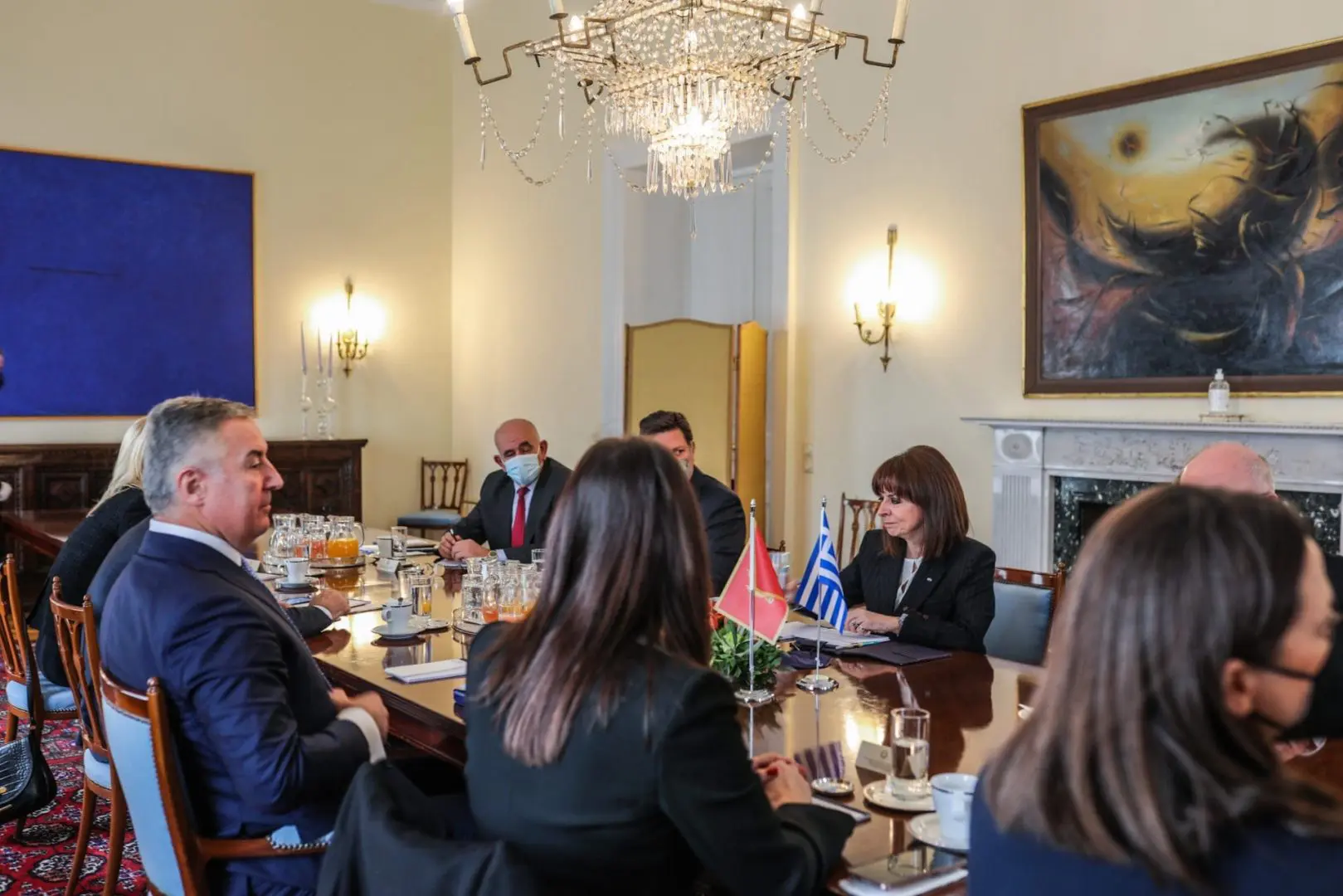 Δηλώσεις των Προέδρων της Ελληνικής Δημοκρατίας και του Μαυροβουνίου Κατερίνας Σακελλαροπούλου και Milo Dukanovic 2