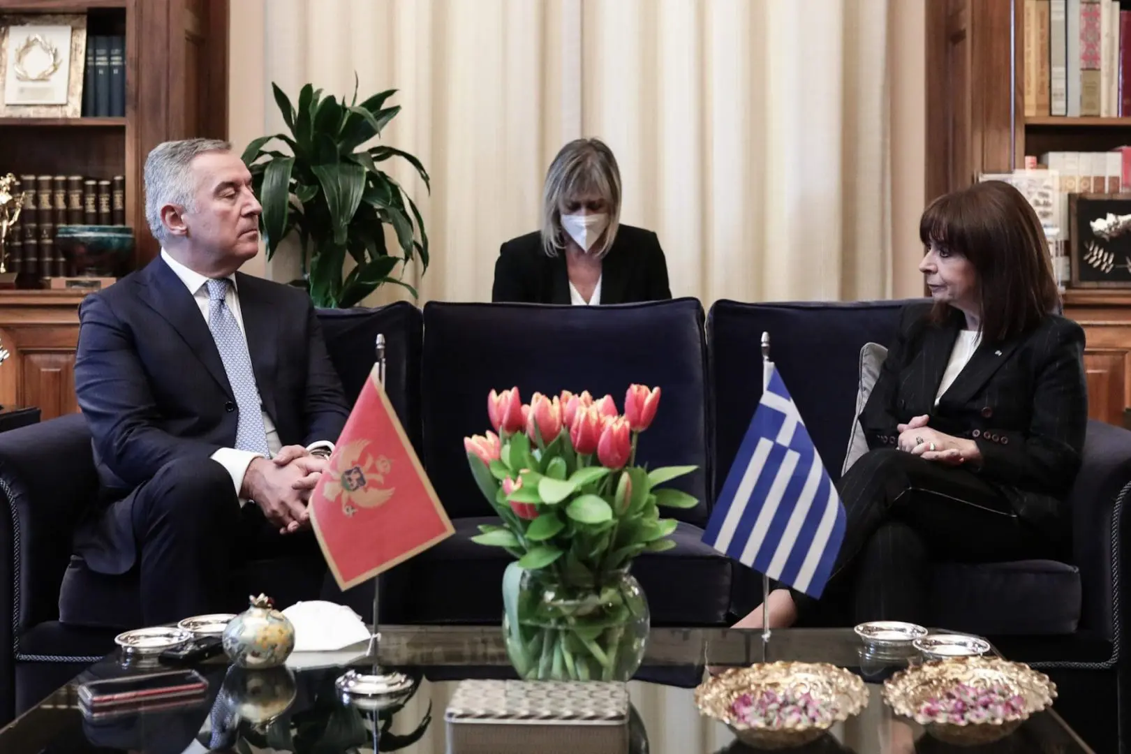 Δηλώσεις των Προέδρων της Ελληνικής Δημοκρατίας και του Μαυροβουνίου Κατερίνας Σακελλαροπούλου και Milo Dukanovic 3
