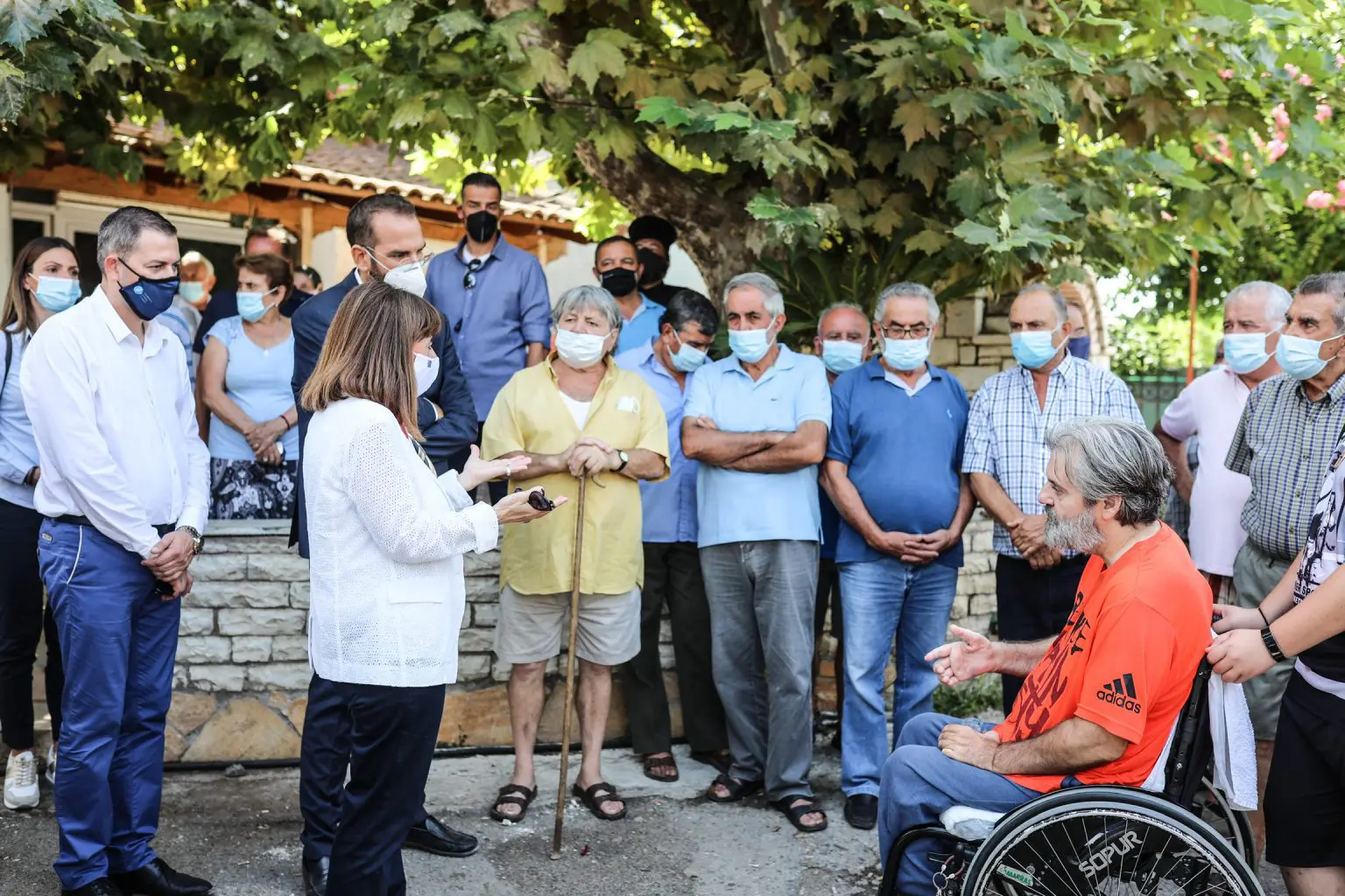 Επίσκεψη σε πληγείσες από τις φωτιές περιοχές του Δήμου Αρχαίας Ολυμπίας
