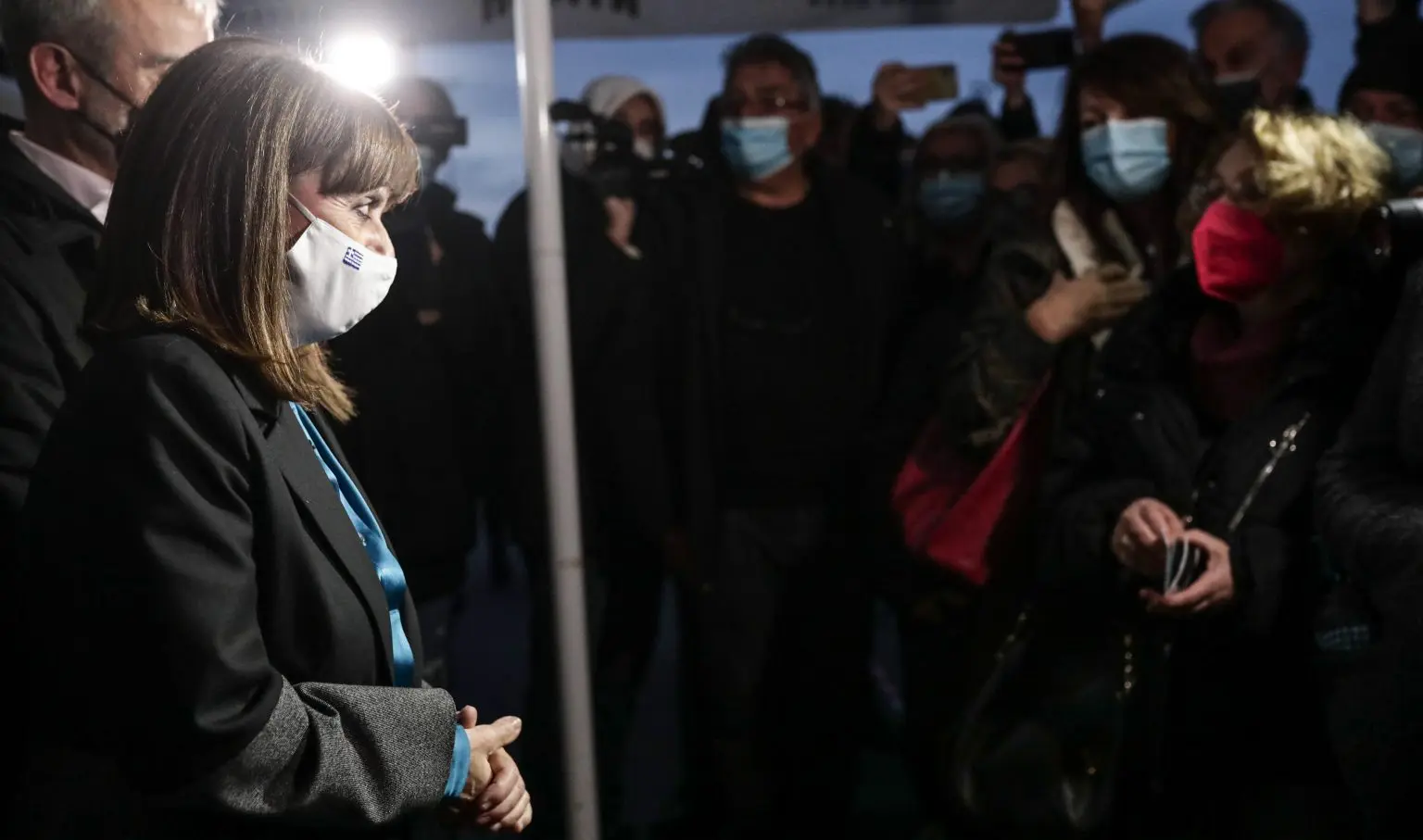 Επίσκεψη στην κινητή μονάδα εμβολιασμού στην πλατεία Αριστοτέλους της Θεσσαλονίκης