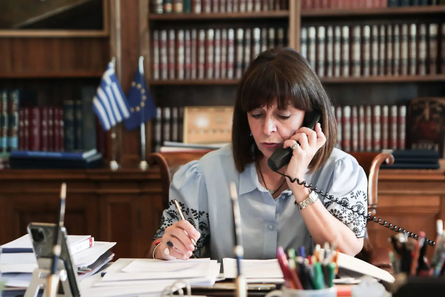 Επικοινωνία με τη Διοικήτρια του Νοσοκομείου Δράμας