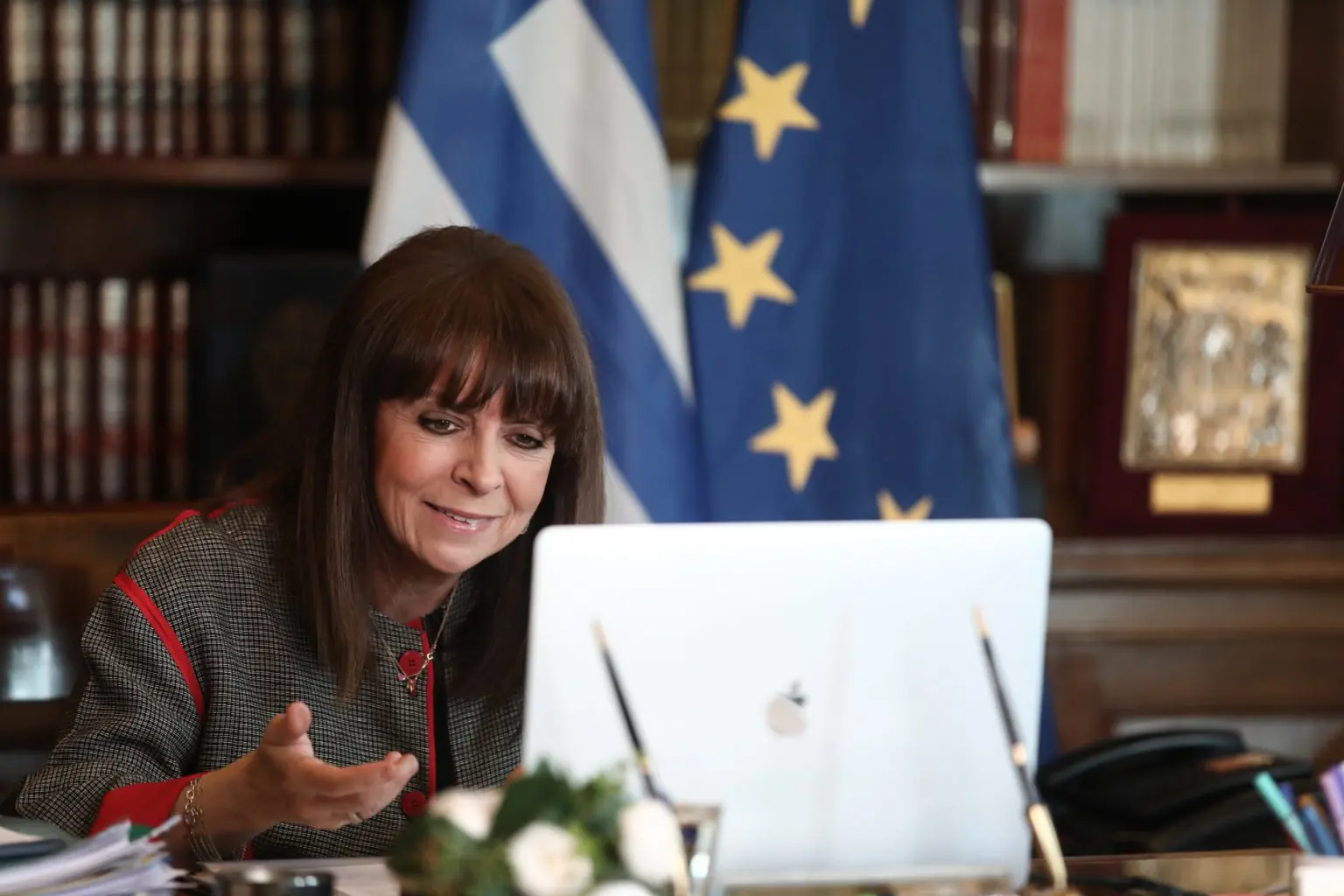 Επικοινωνία με την Πρόεδρο της Μολδαβίας Maia Sandu