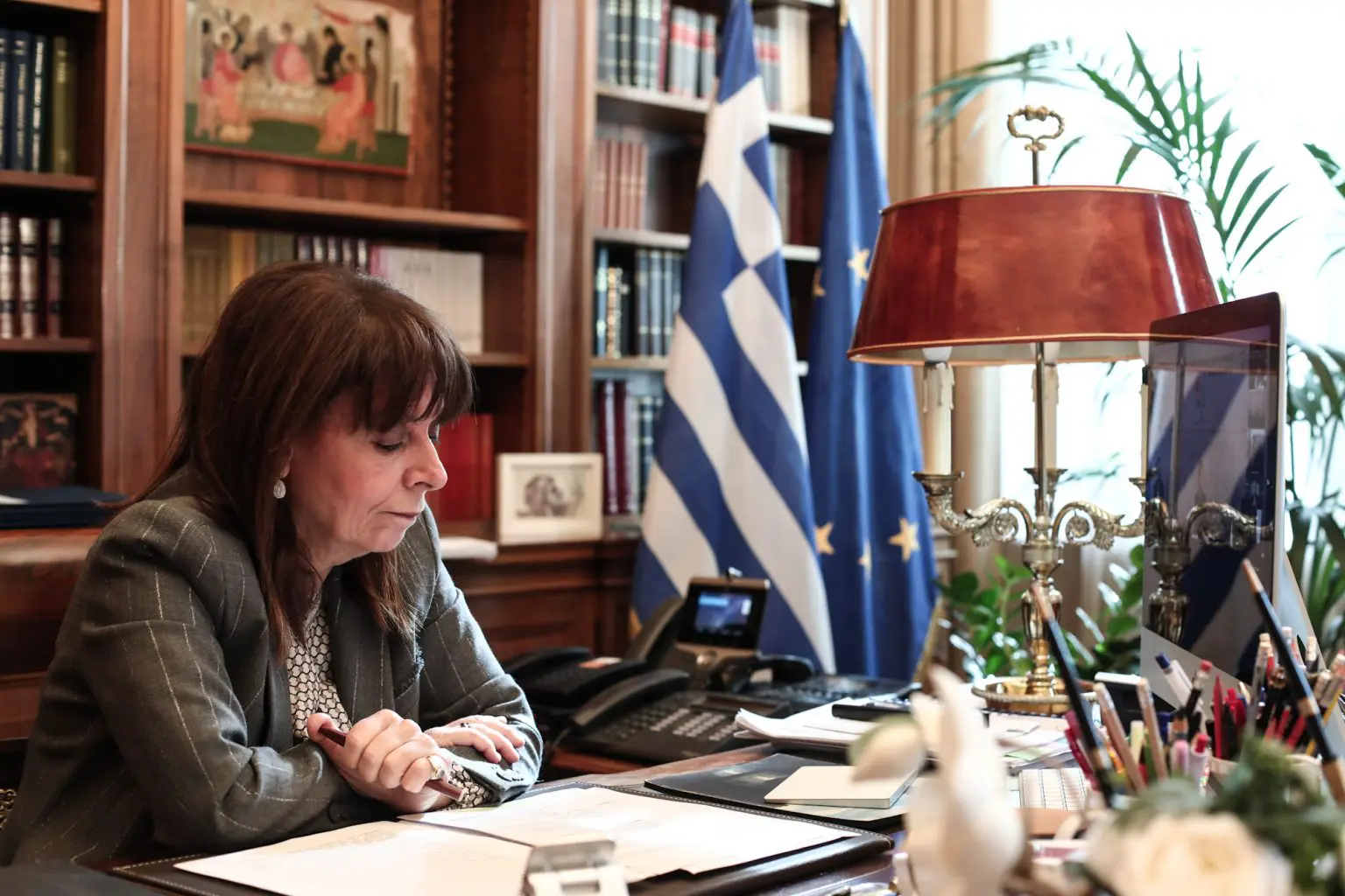 Επικοινωνία με τον ΑΓΕΑ Αντιπτέραρχο Θεμιστοκλή Μπουρολιά 1