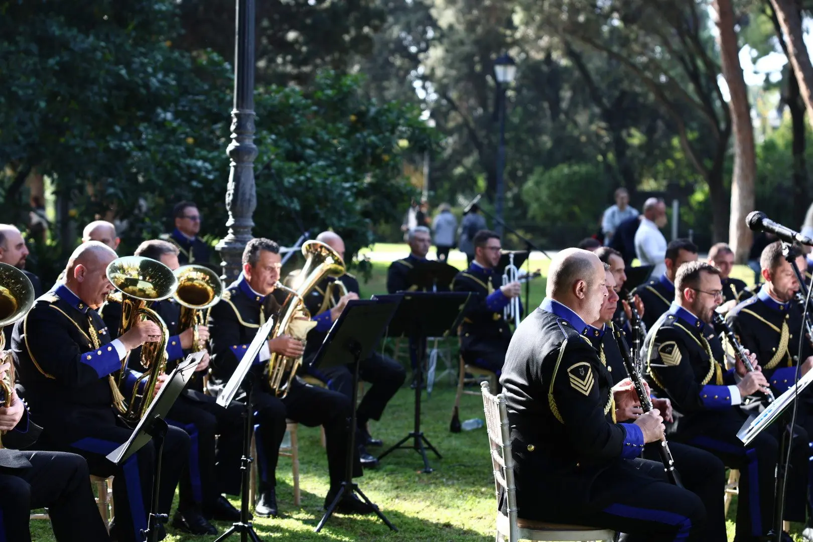 Η Μπάντα του Πολεμικού Ναυτικού στον κήπο του Προεδρικού Μεγάρου 9