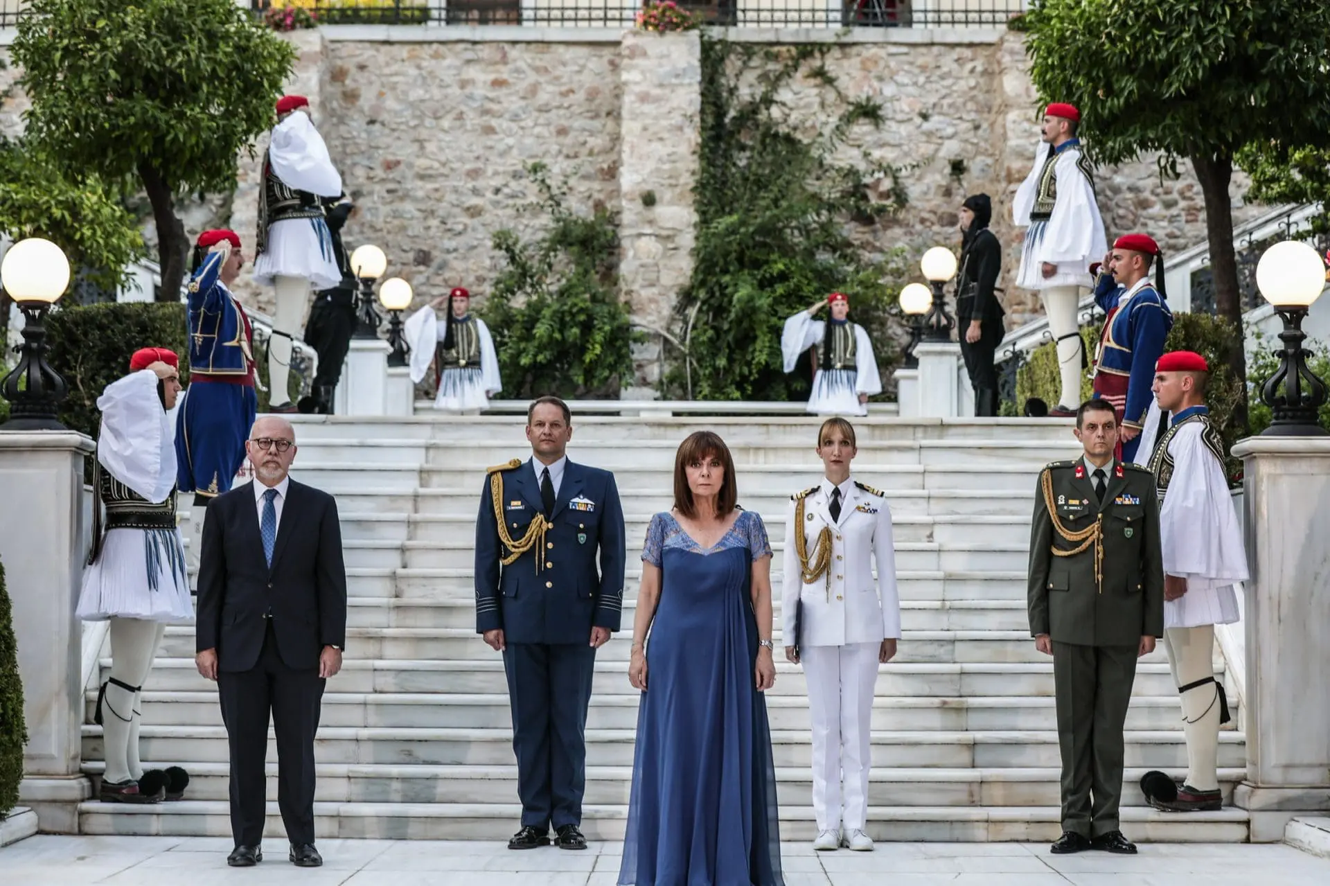 Ομιλία της Προέδρου της Δημοκρατίας Κατερίνας Σακελλαροπούλου στη Δεξίωση για την 48η επέτειο της αποκατάστασης της Δημοκρατίας 1
