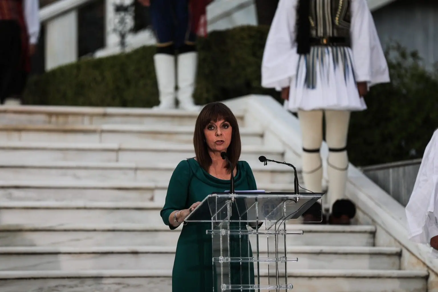 Ομιλία της Προέδρου της Δημοκρατίας Κατερίνας Σακελλαροπούλου στη δεξίωση για την 47η επέτειο της αποκατάστασης της Δημοκρατίας