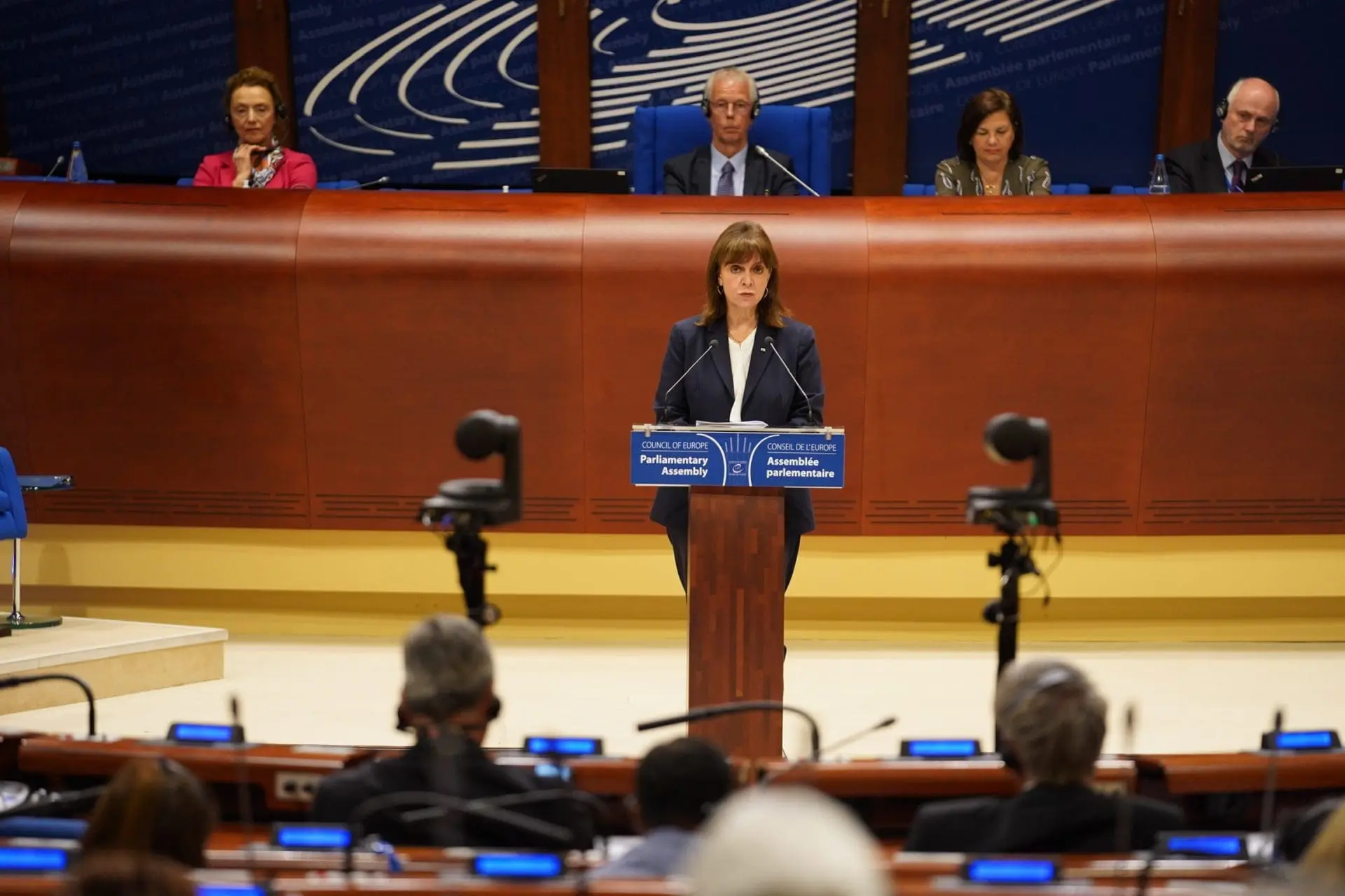 Ομιλία της Προέδρου της Δημοκρατίας Κατερίνας Σακελλαροπούλου στην Oλομέλεια 4