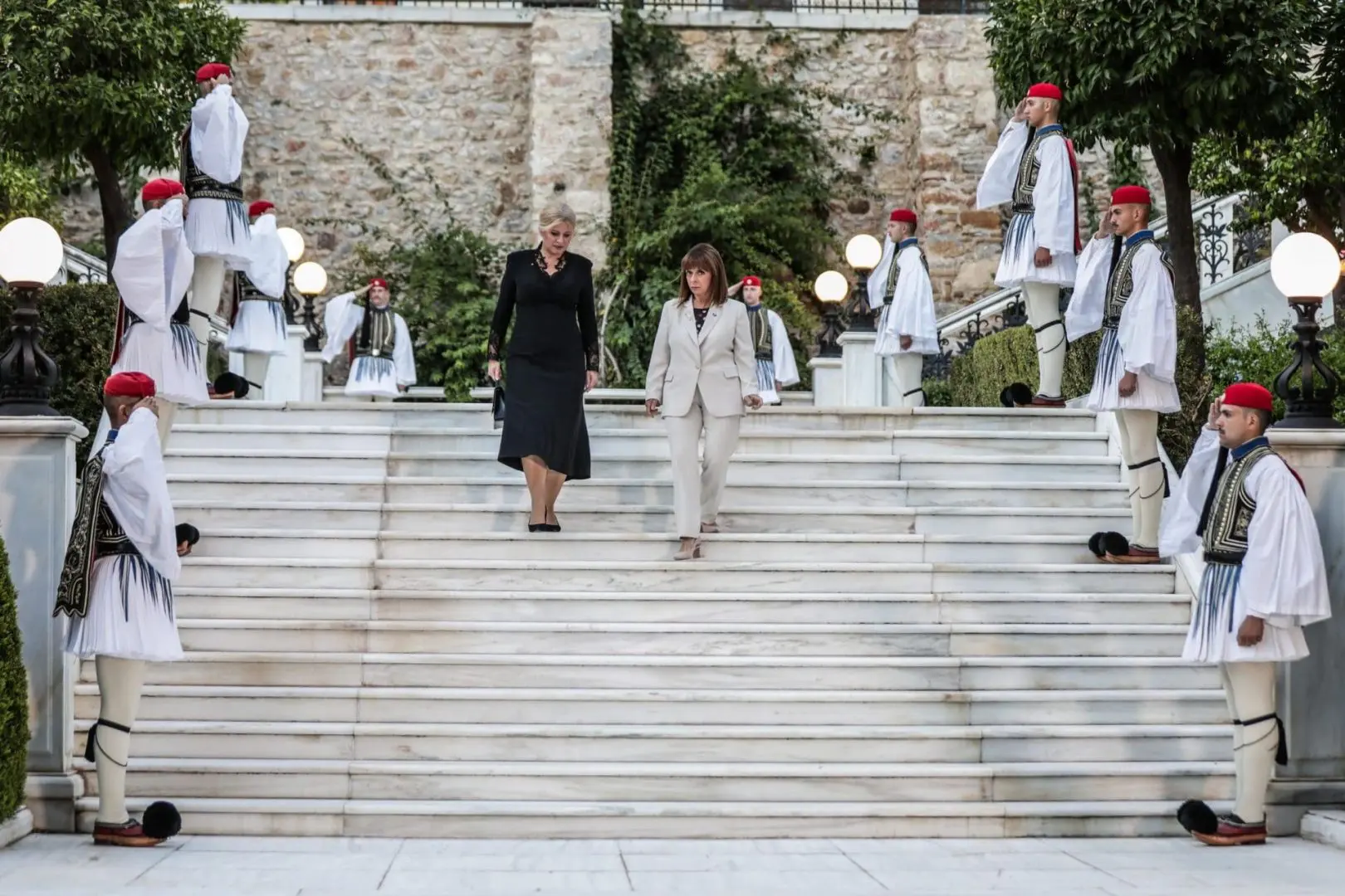 Προσφώνηση της Προέδρου της Δημοκρατίας Κατερίνας Σακελλαροπούλου προς την Πρόεδρο της Δημοκρατίας της Σλοβακίας 5