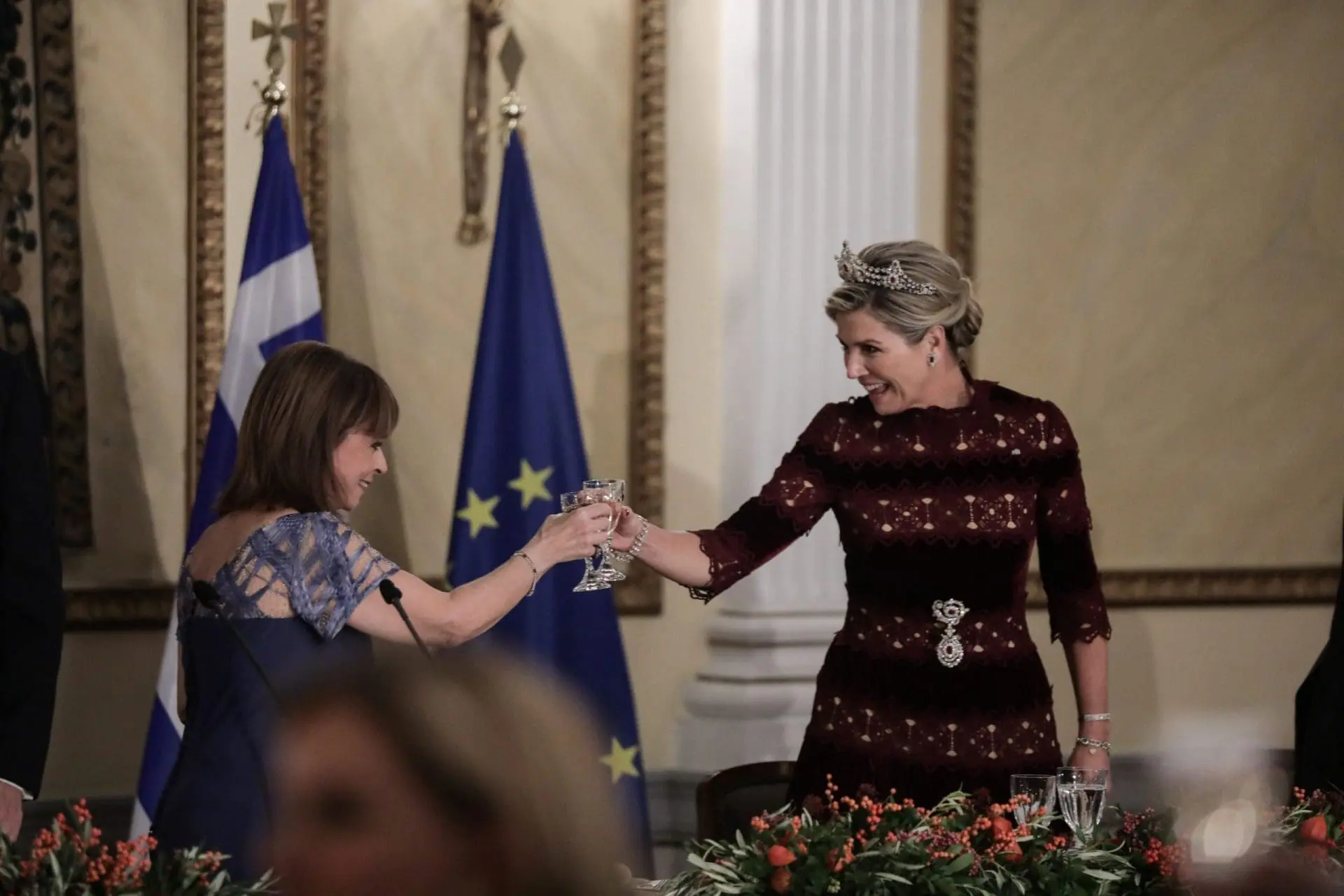 Προσφώνηση της Προέδρου της Δημοκρατίας Κατερίνας Σακελλαροπούλου προς τον Βασιλιά και την Βασίλισσα της Ολλανδίας 2