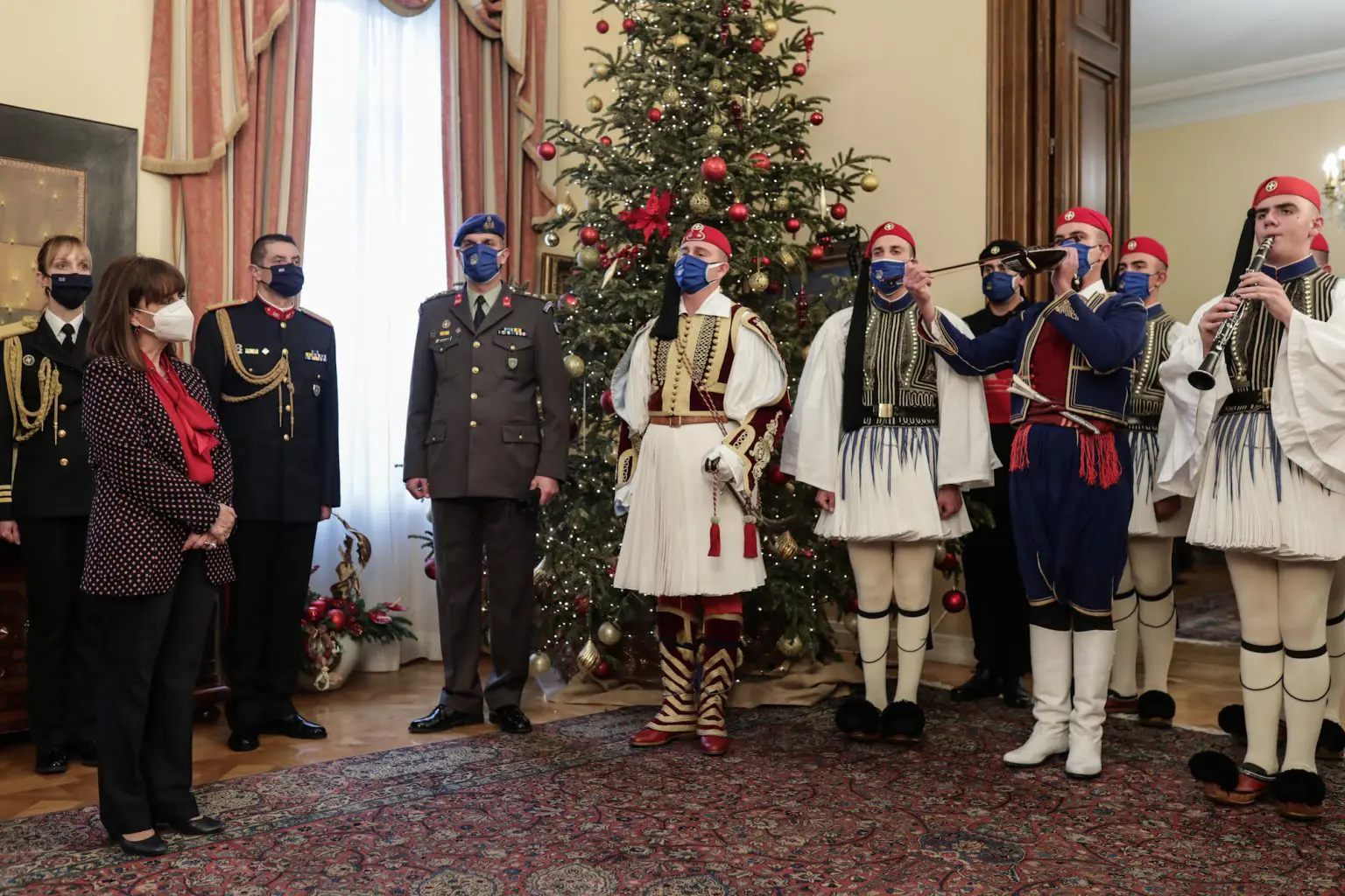 Πρωτοχρονιάτικα κάλαντα στο Προεδρικό Μέγαρο