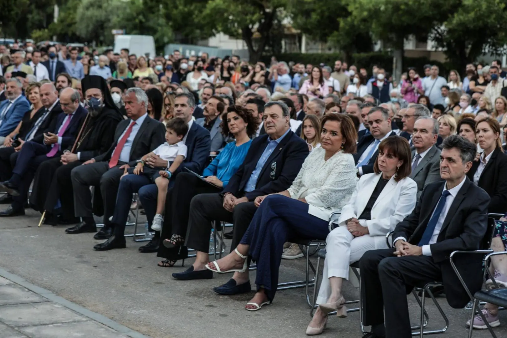 Στα αποκαλυπτήρια της προτομής του Παύλου Μπακογιάννη 1