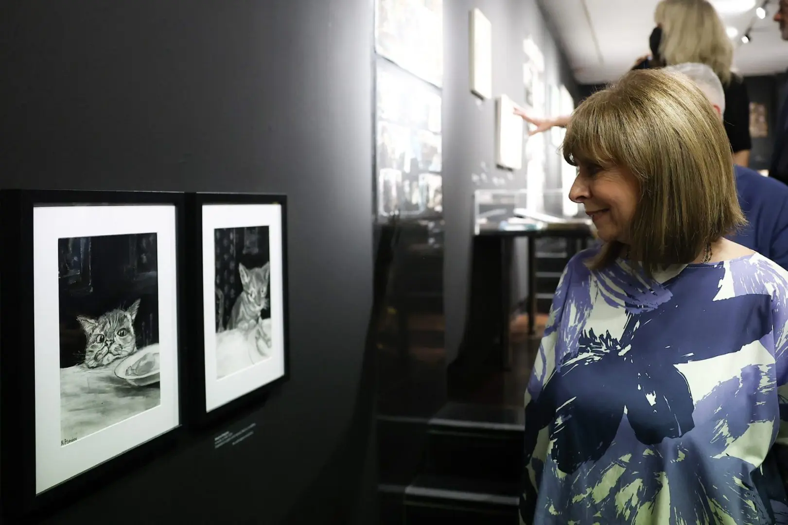 Στα εγκαίνια της έκθεσης Ένα παραμύθι για την Άλκη στην Ελληνοαμερικανική Ένωση 2