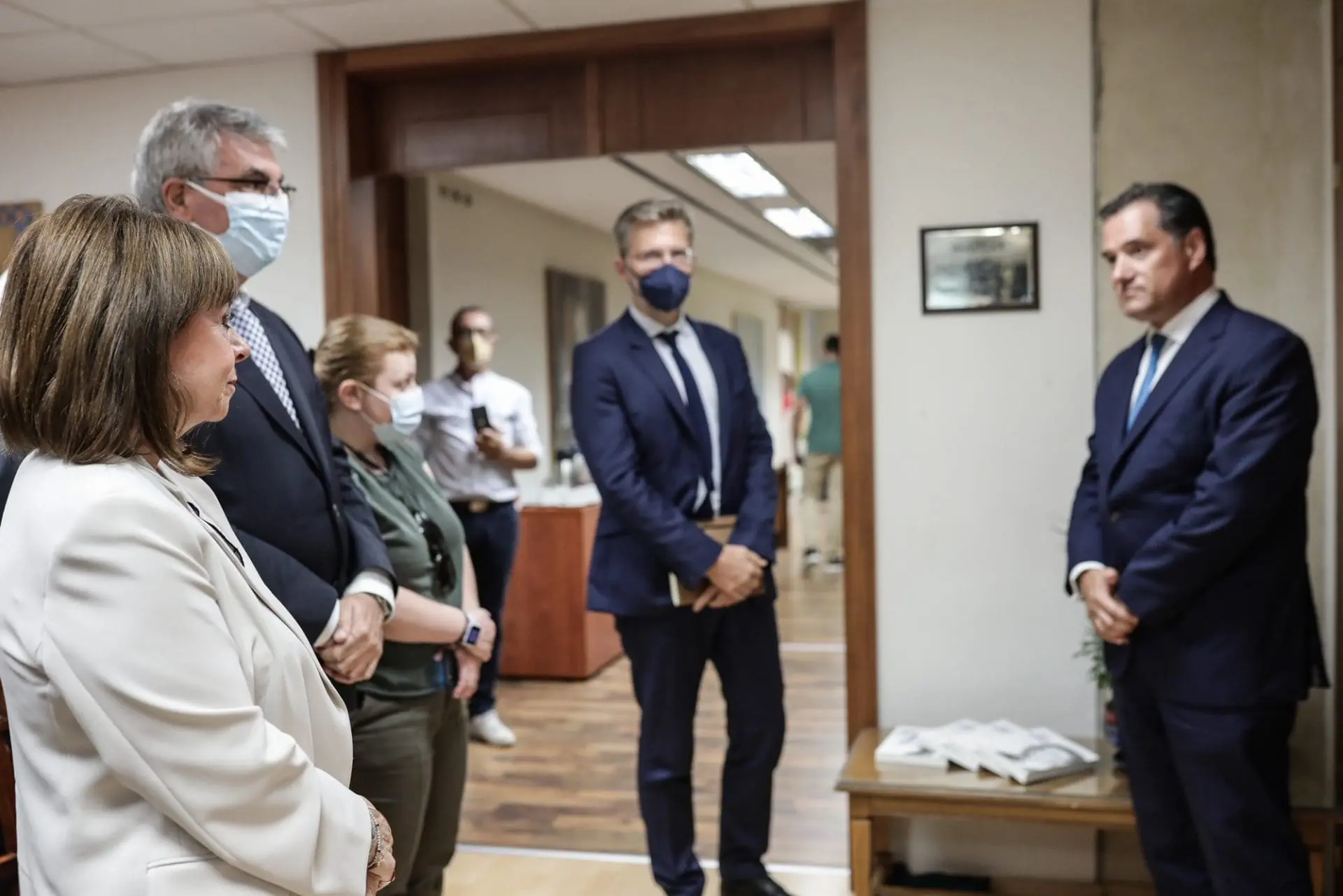 Στην τελετή ονοματοδοσίας της αίθουσας 711 του Υπουργείου Ανάπτυξης και Επενδύσεων σε αίθουσα Τάσου Μπάνου 4