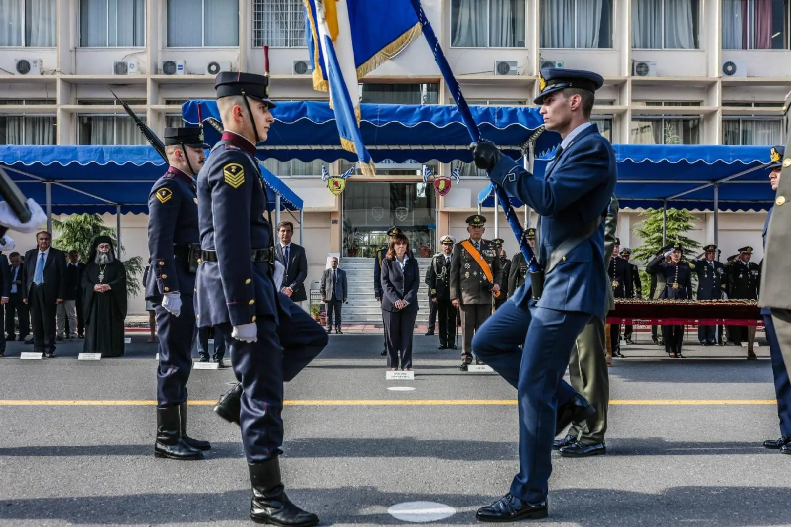 Στην τελετή ορκωμοσίας στη Στρατιωτική Σχολή Αξιωματικών Σωμάτων 1