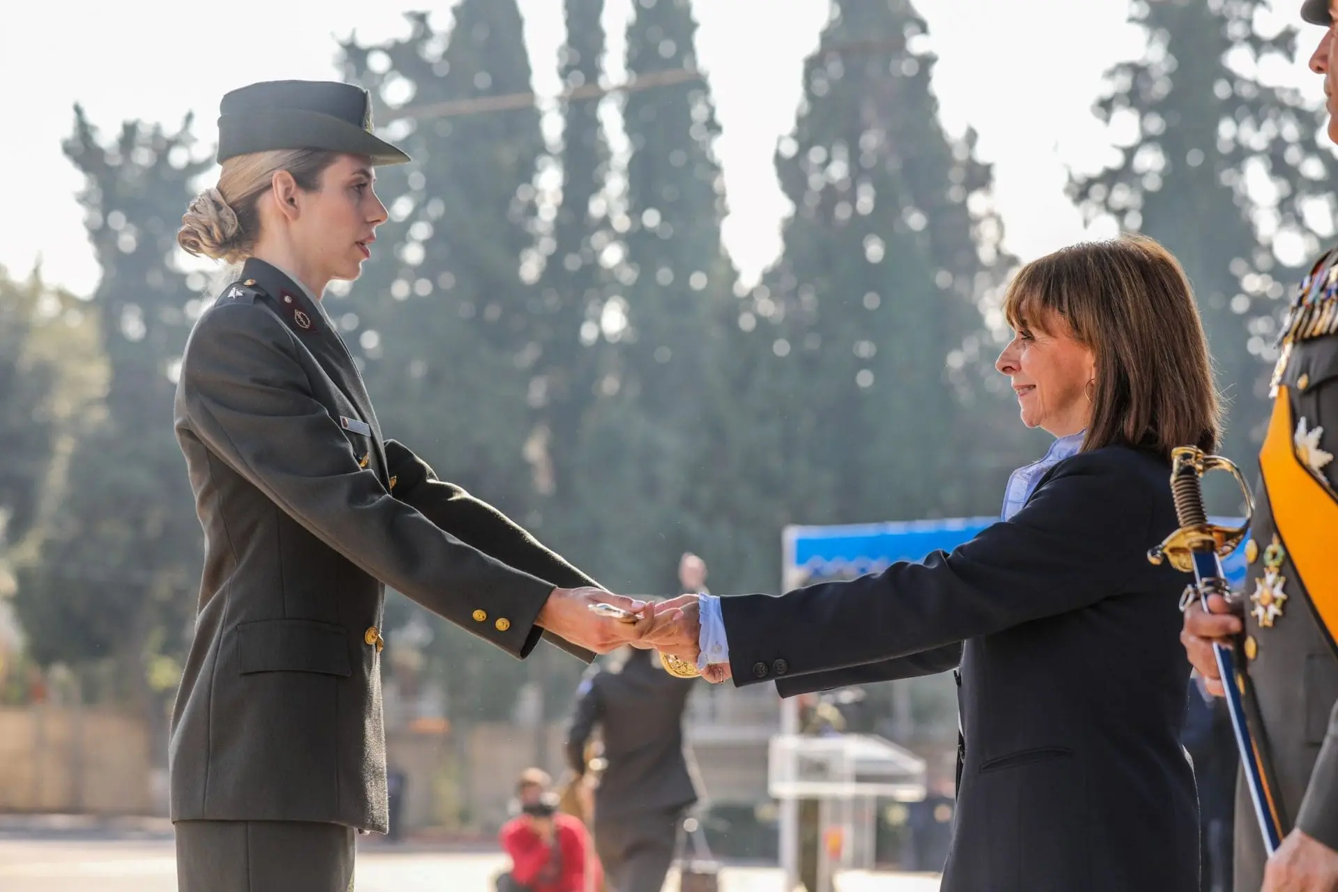Στην τελετή ορκωμοσίας στη Στρατιωτική Σχολή Αξιωματικών Σωμάτων 2