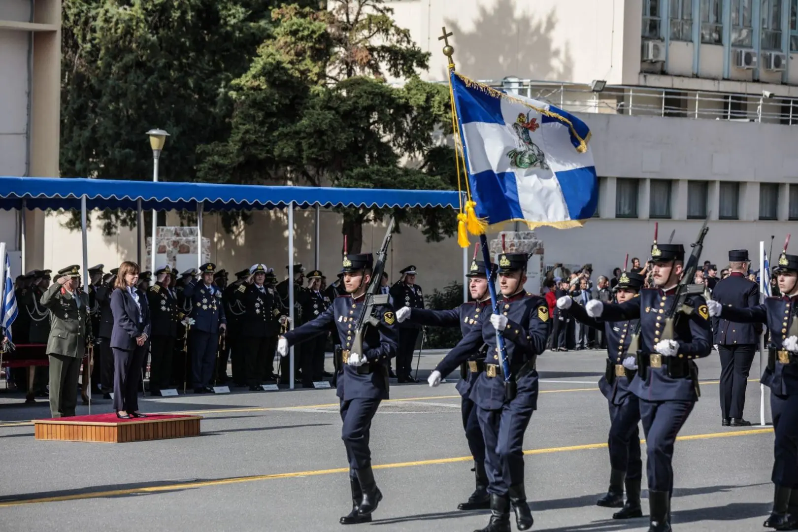Στην τελετή ορκωμοσίας στη Στρατιωτική Σχολή Αξιωματικών Σωμάτων 3