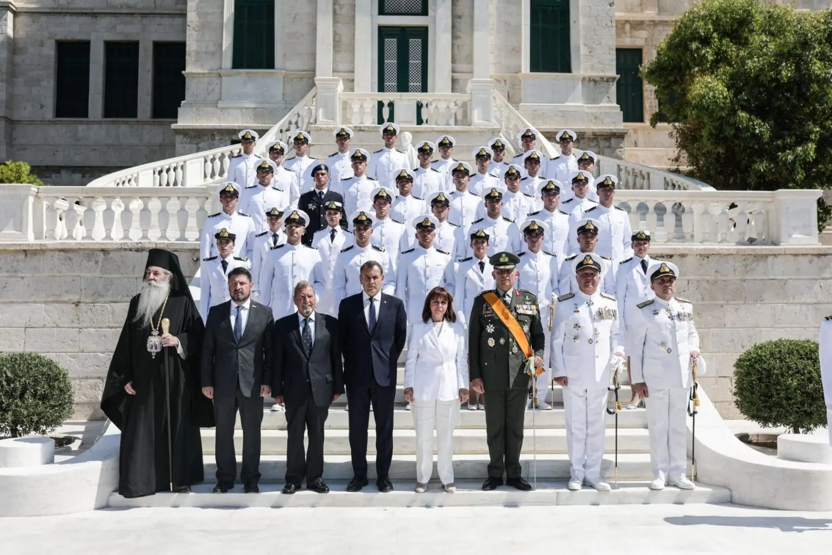 Στην τελετή ορκωμοσίας στη Σχολή Ναυτικών Δοκίμων 1