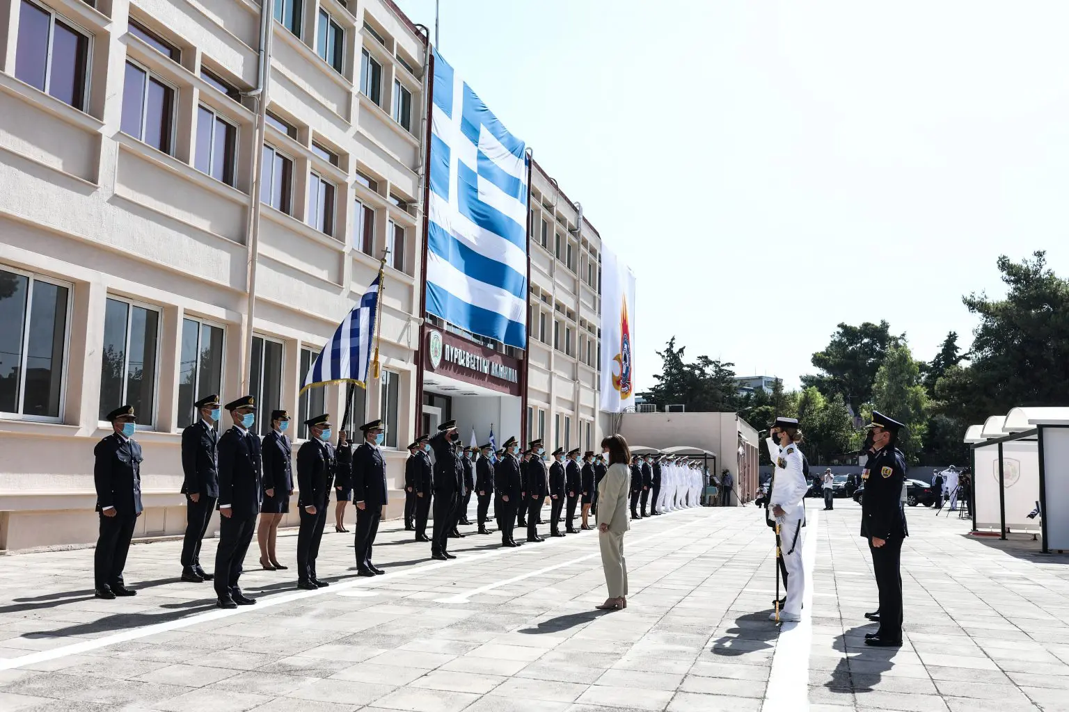 Στην τελετή ορκωμοσίας στην Πυροσβεστική Ακαδημία