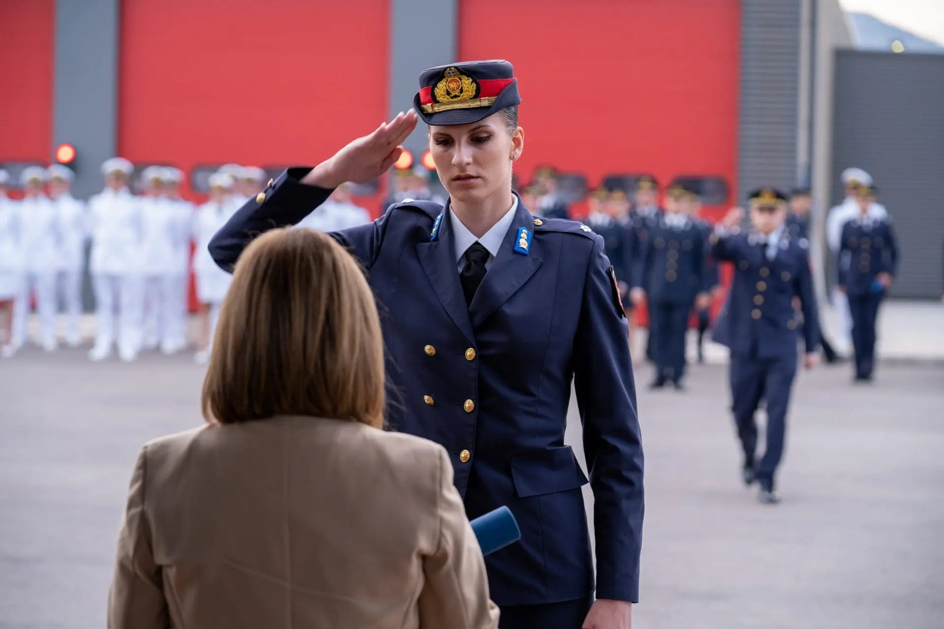 Στην τελετή ορκωμοσίας στο Κέντρο Εκπαίδευσης Πυροσβεστικού Σώματος 1