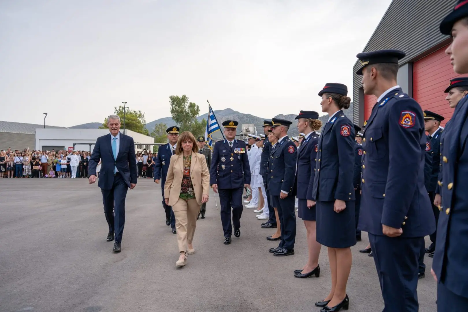 Στην τελετή ορκωμοσίας στο Κέντρο Εκπαίδευσης Πυροσβεστικού Σώματος 10
