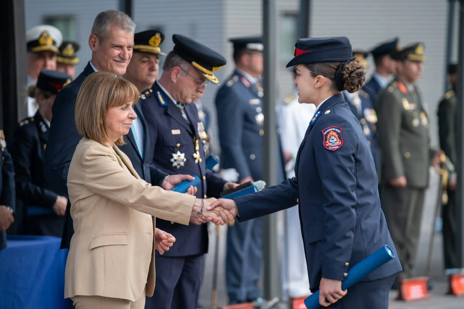 Στην τελετή ορκωμοσίας στο Κέντρο Εκπαίδευσης Πυροσβεστικού Σώματος 3