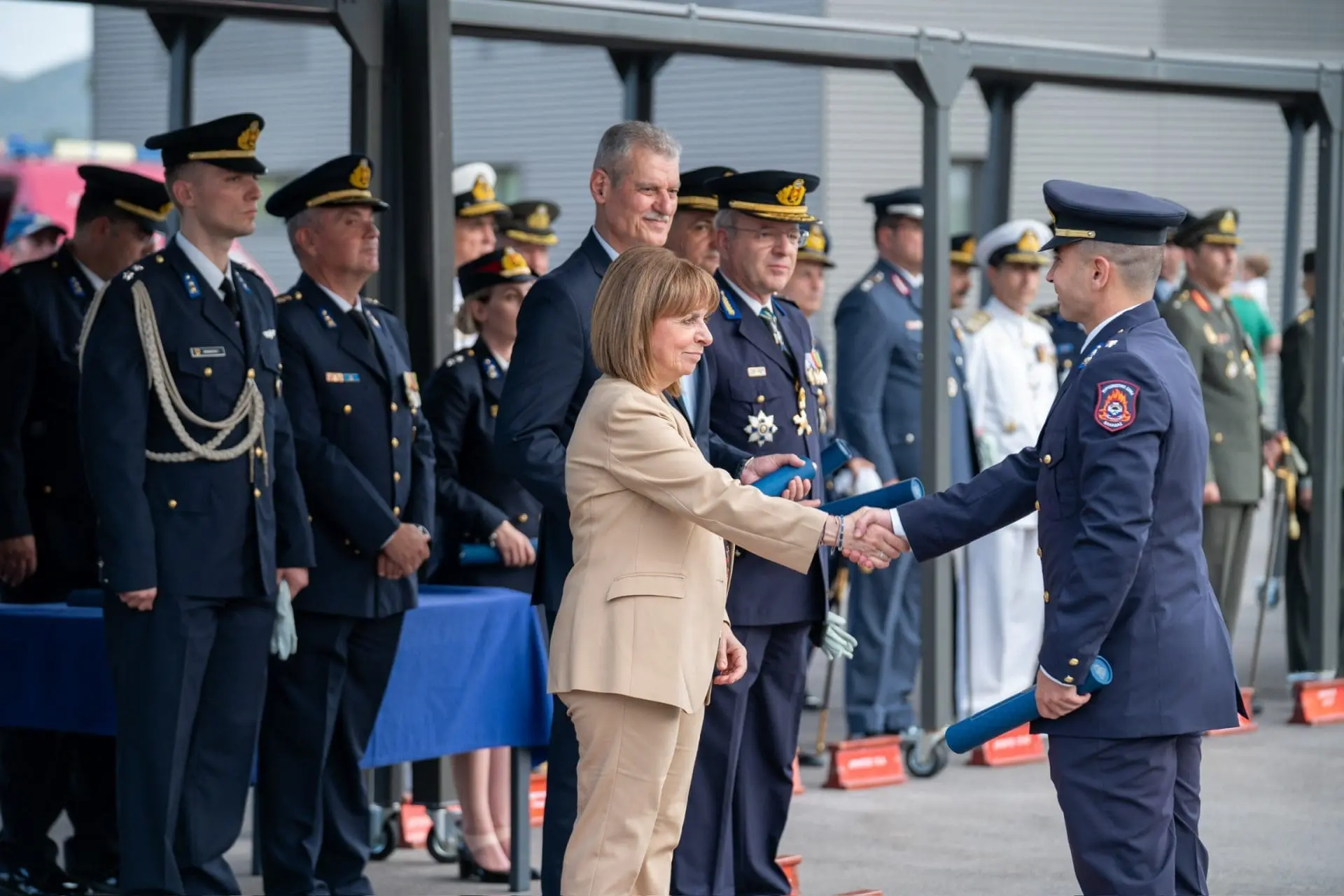 Στην τελετή ορκωμοσίας στο Κέντρο Εκπαίδευσης Πυροσβεστικού Σώματος 6