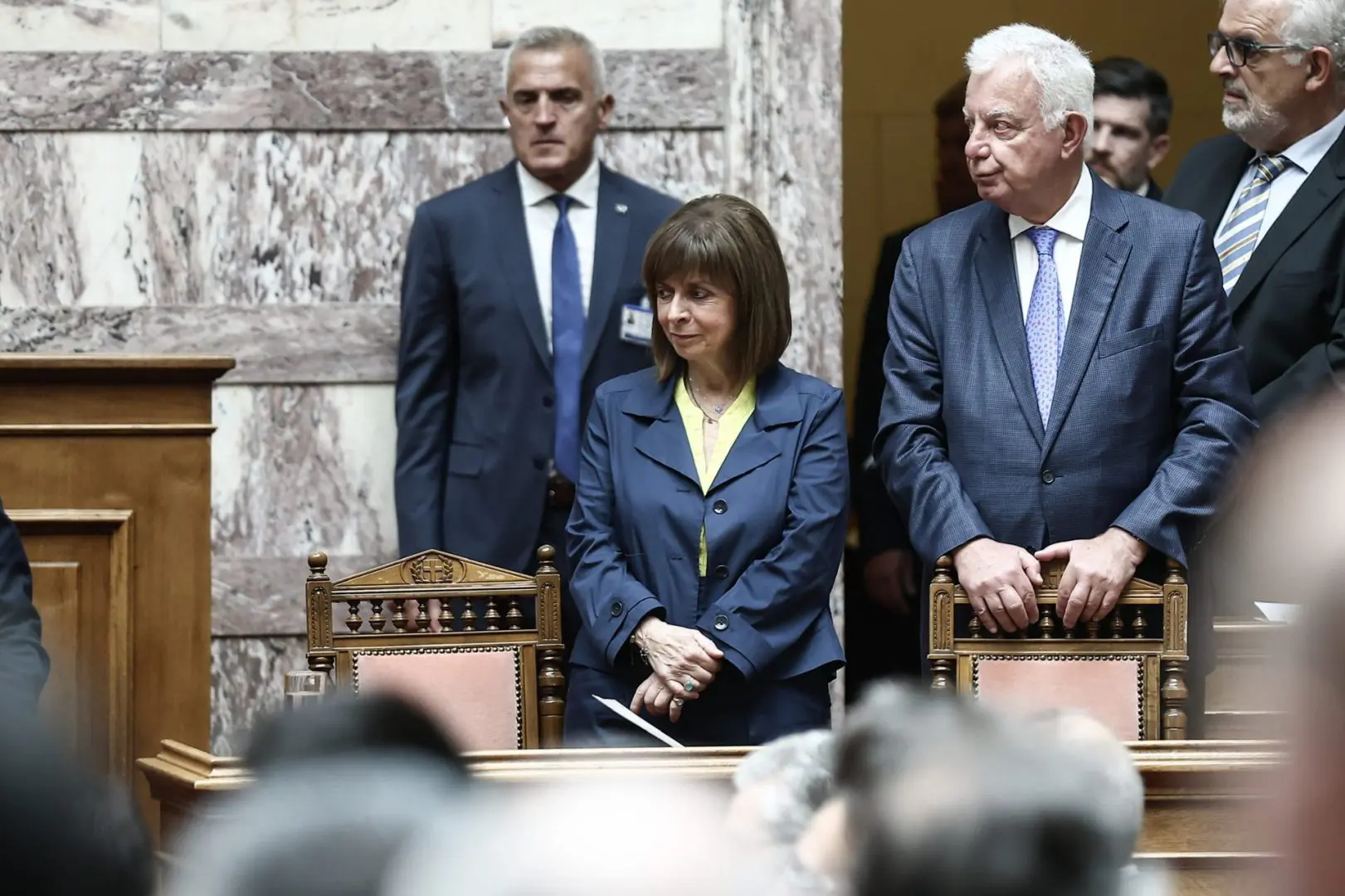 Στην τελετή ορκωμοσίας της Βουλής 1