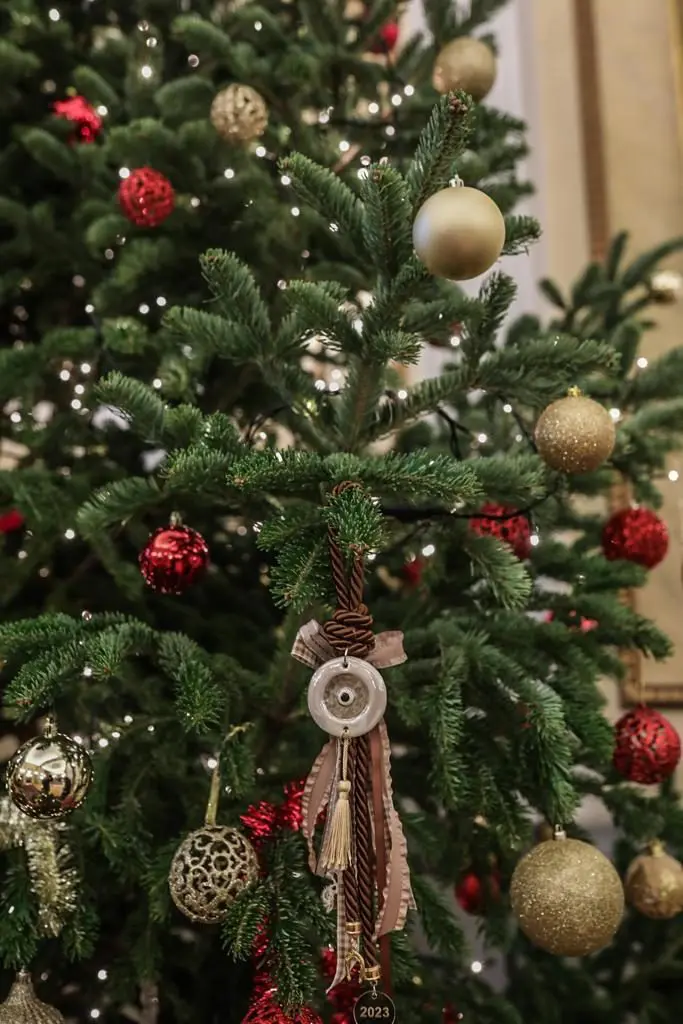 Στολισμός του χριστουγεννιάτικου δέντρου του Προεδρικού Μεγάρου 2