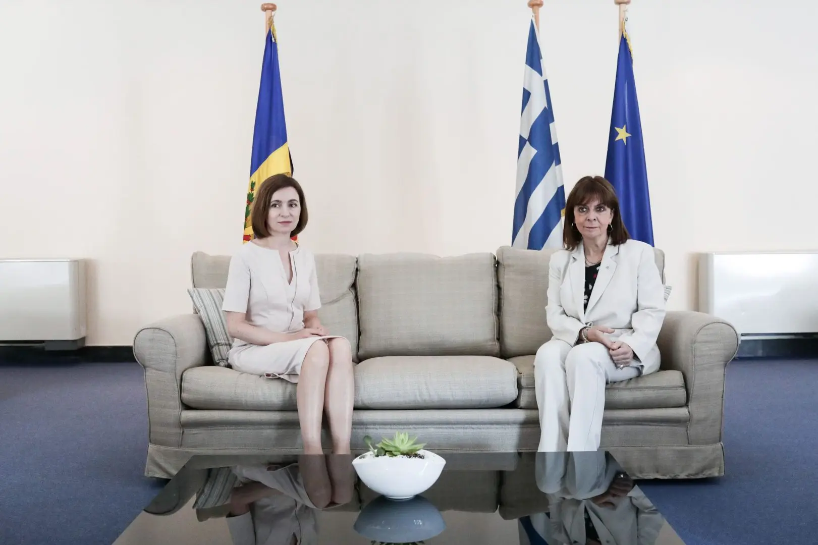 Συνάντηση με την Πρόεδρο της Δημοκρατίας της Μολδαβίας Maia Sandu