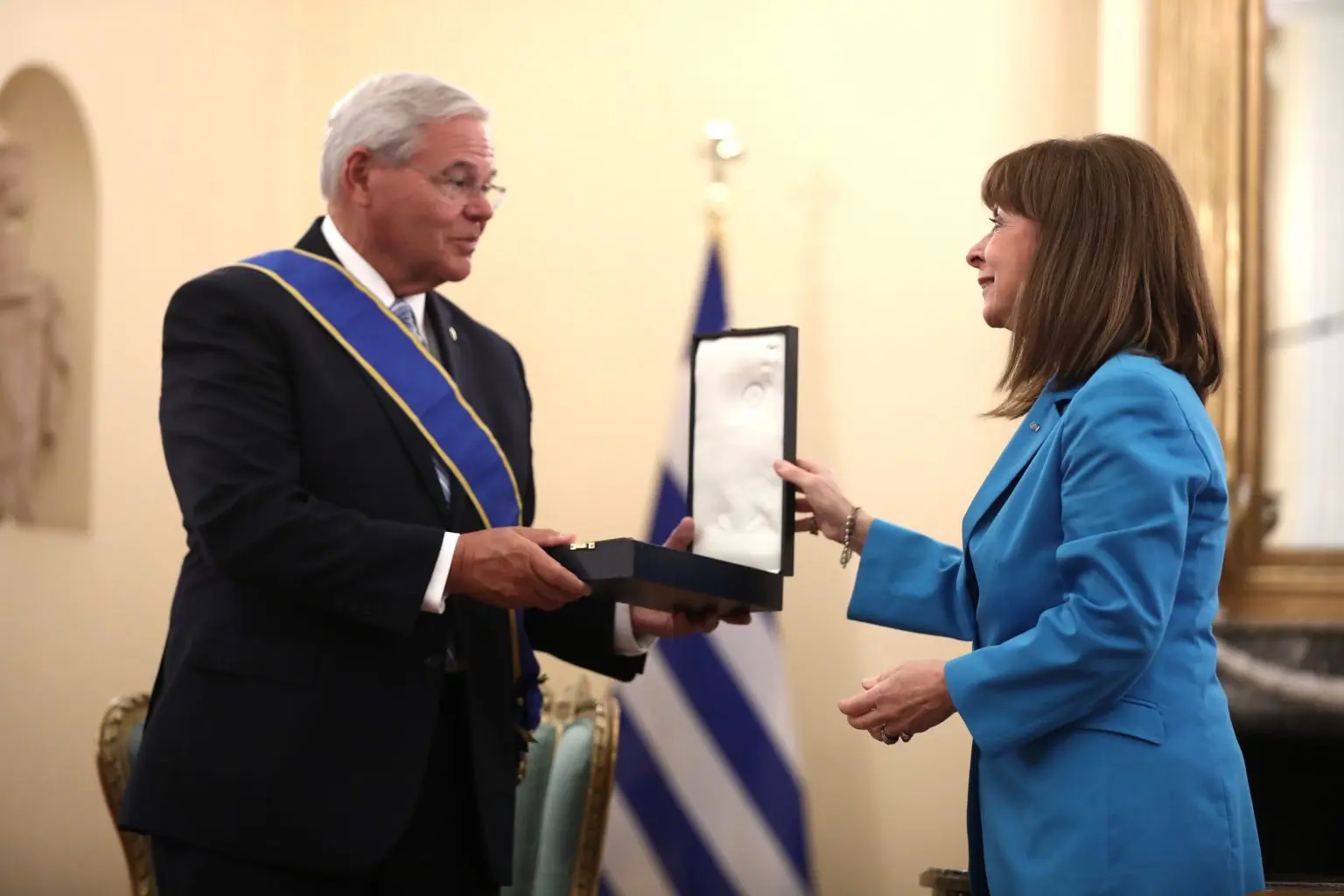 Συνάντηση με τον Γερουσιαστή και Πρόεδρο της επιτροπής εξωτερικών σχέσεων της Γερουσίας των ΗΠΑ Robert BOB Menendez