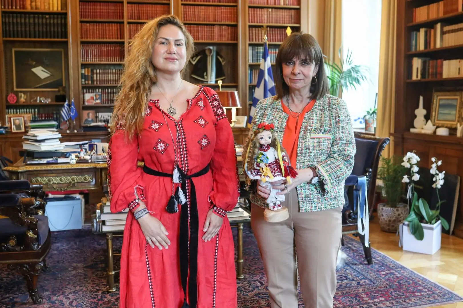 Συνάντηση με τον Ουκρανό Πρέσβη Sergii Shutenko και την Ουκρανή πρόσφυγα Nataliya Skiba 2