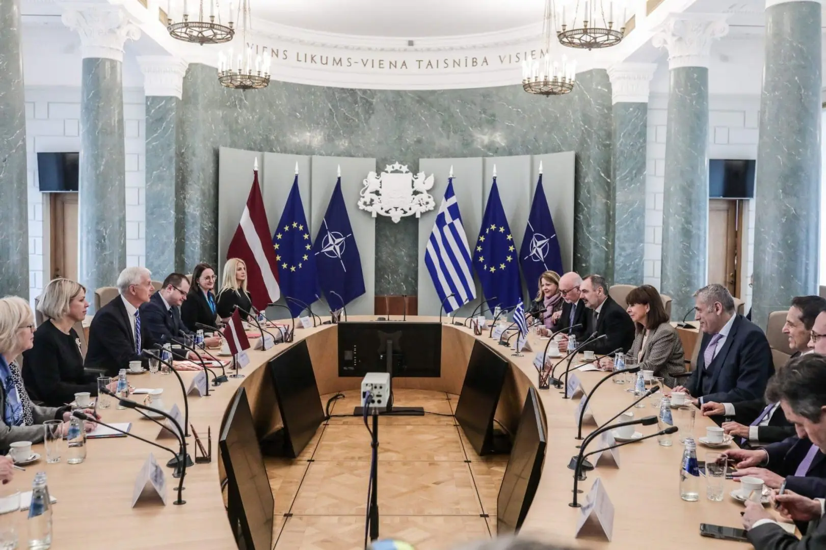 Συνάντηση με τον Πρωθυπουργό της Δημοκρατίας της Λετονίας Krisjanis Karins 1