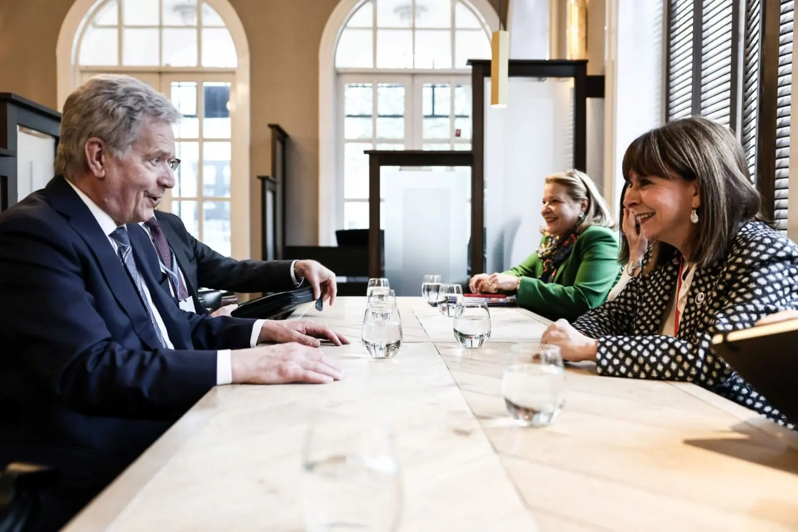 Συνάντηση με τον Πρόεδρο της Φινλανδίας Sauli Niinisto 1