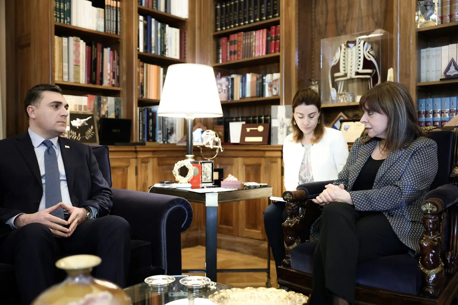 Συνάντηση με τον Υπουργό Εξωτερικών της Γεωργίας Ilia Darchiashvili