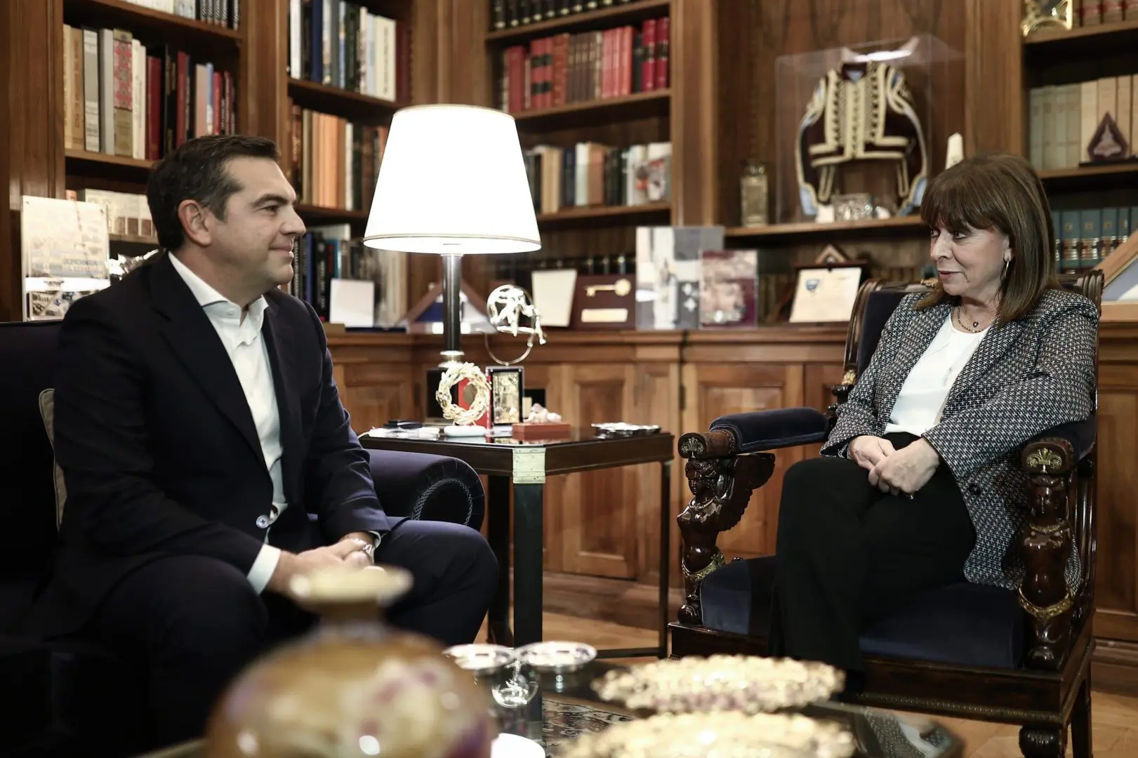 Συνάντηση με τον αρχηγό της Αξιωματικής Αντιπολίτευσης Αλέξη Τσίπρα