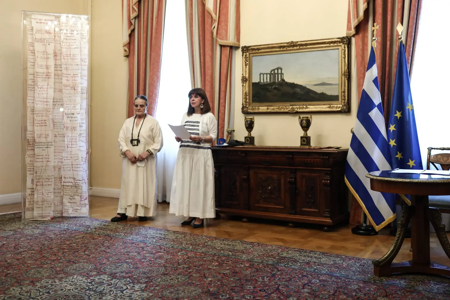 Τελετή παράδοσης του έργου Ταμείο Μνήμης στην Προεδρία της Δημοκρατίας