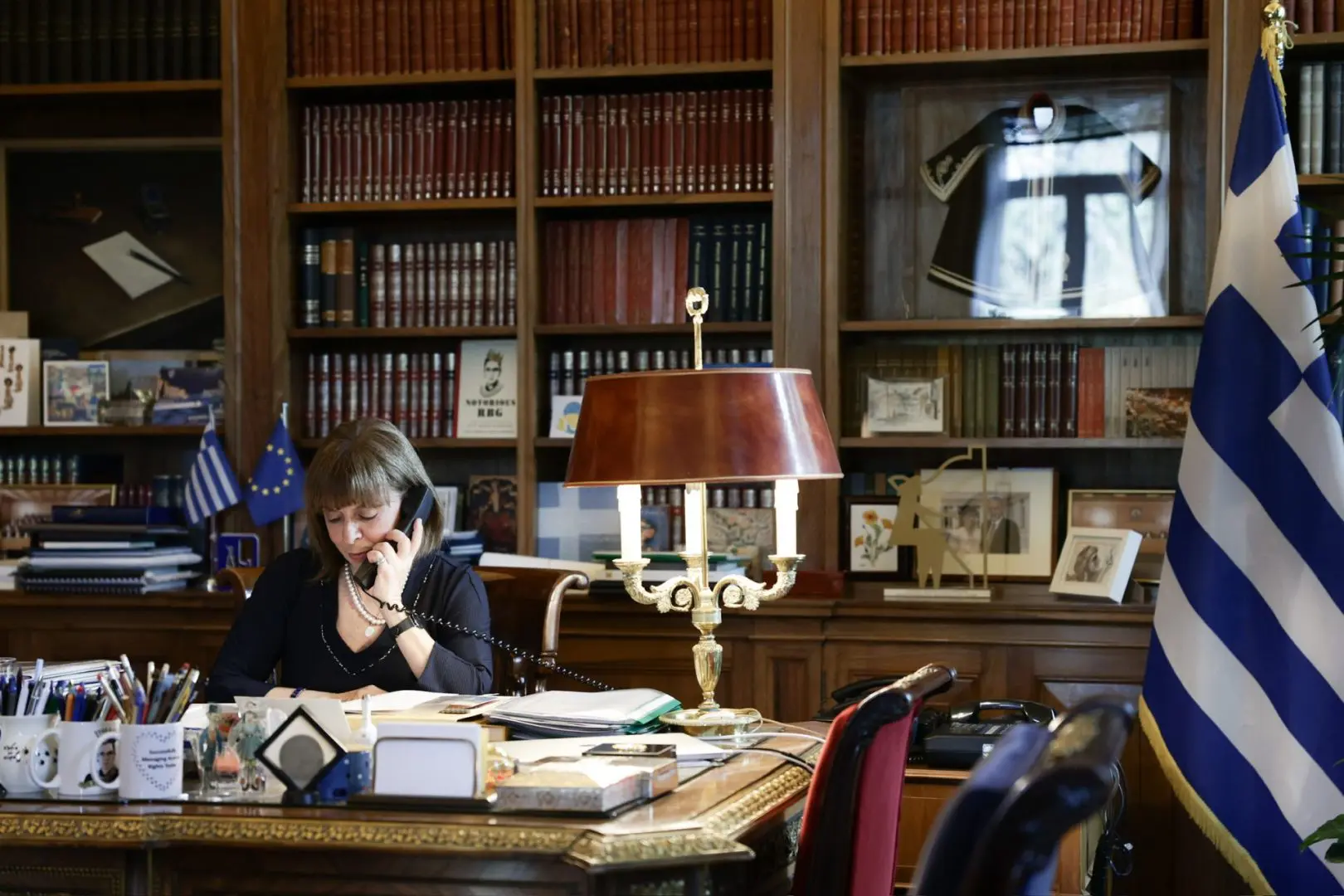 Τηλεφωνική επικοινωνία με τον Πατριάρχη Ιεροσολύμων Θεόφιλο Γ scaled