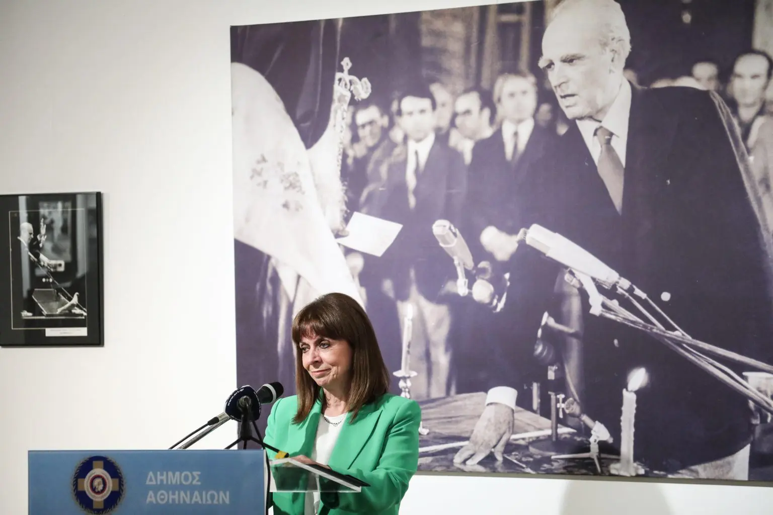 Χαιρετισμός στα εγκαίνια της έκθεσης Η επάνοδος της Δημοκρατίας 24 Ιουλίου 1974