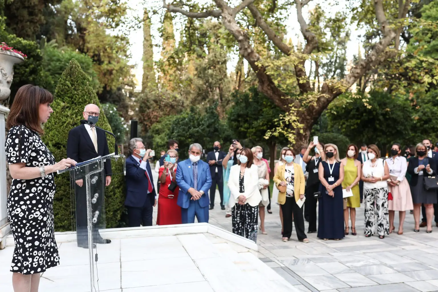 Χαιρετισμός στη δεξίωση για τα μέλη της ΑΗΕΡΑ και της Παγκόσμιας Διακοινοβουλευτικής Ένωσης Ελληνισμού