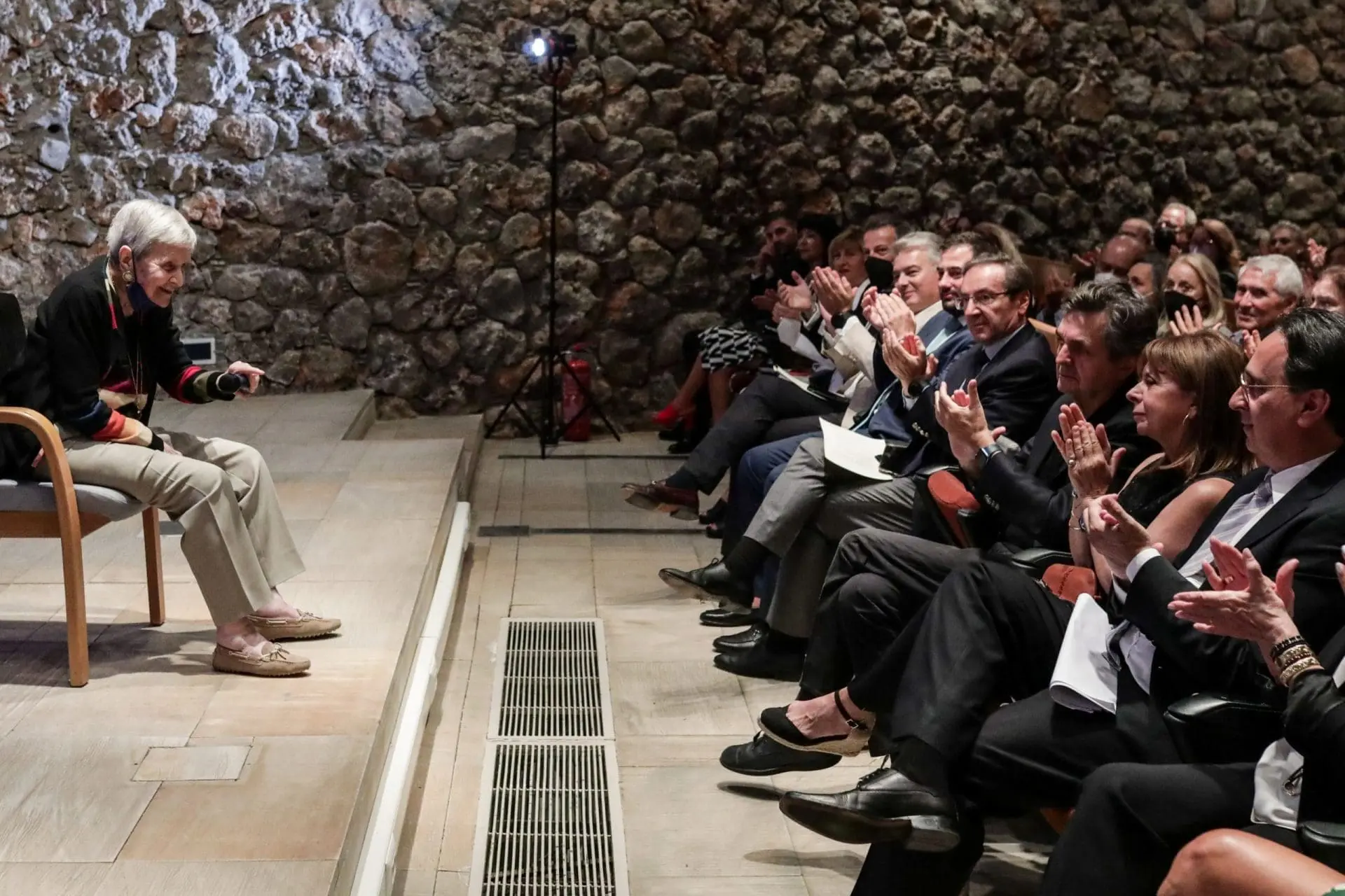 Χαιρετισμός στην εκδήλωση του Ευρωπαϊκού Πολιτιστικού Κέντρου Δελφών προς τιμήν της Ελένης Αρβελέρ 2