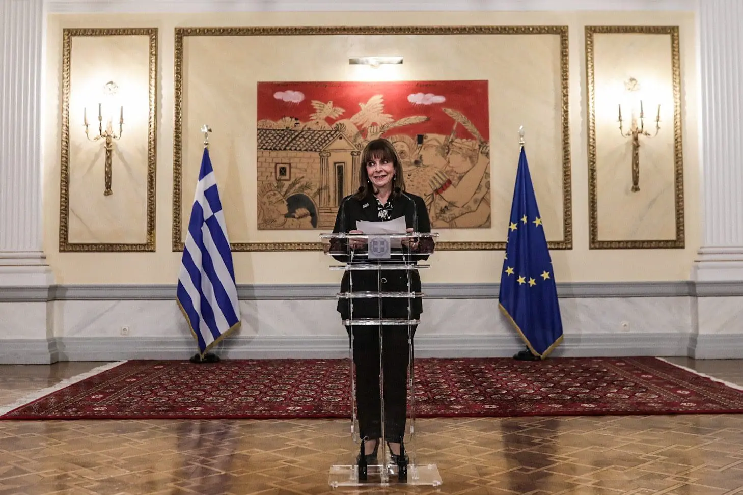 δεξίωση που παρέθεσε με την ευκαιρία της επίσκεψης στην Ελλάδα εκπροσώπων Αμερικανικών Πανεπιστημίων στο πλαίσιο της Συνόδου 3
