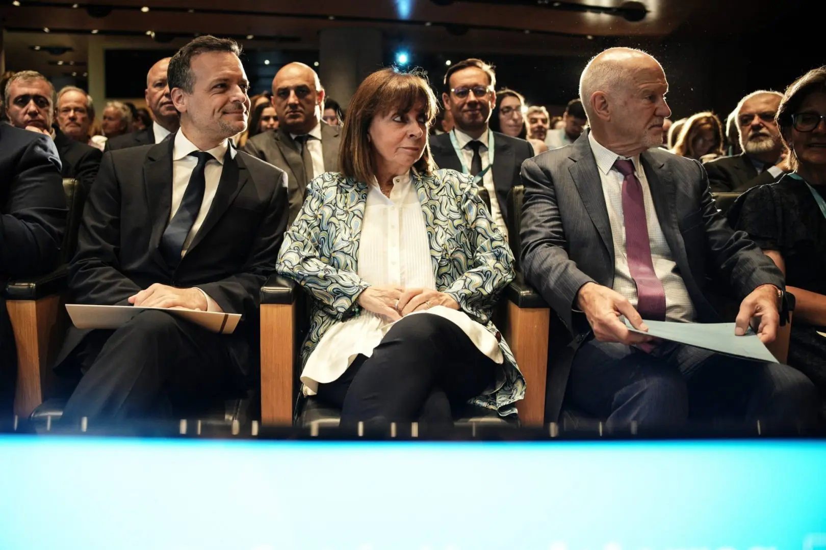 Acropolis Museum; Athens; Circle the Med; Forum; George Papandreou; Haris Doukas; Katerina Sakellaropoulou; Mayor of Athens; Γιώργος Παπανδρέου; Δήμαρχος Αθηναίων; Κατερίνα Σακελλαροπούλου; Μουσείο Ακρόπολης; Χάρης Δούκας; συνέδριο;